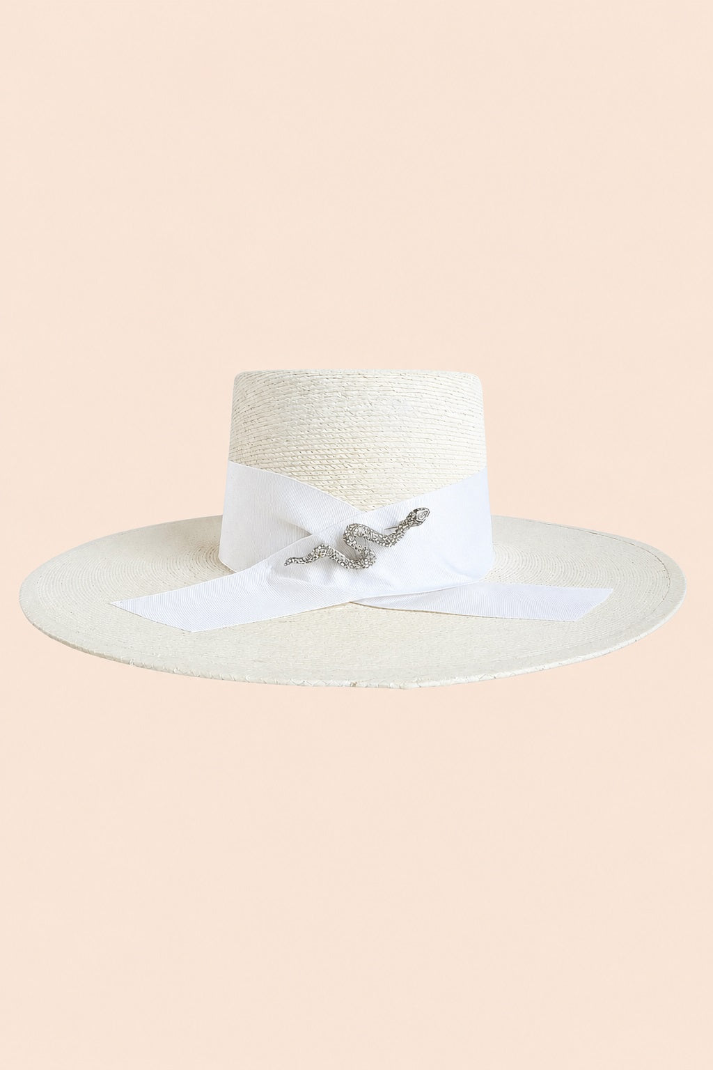 Ezra Straw Boater Crown Hat