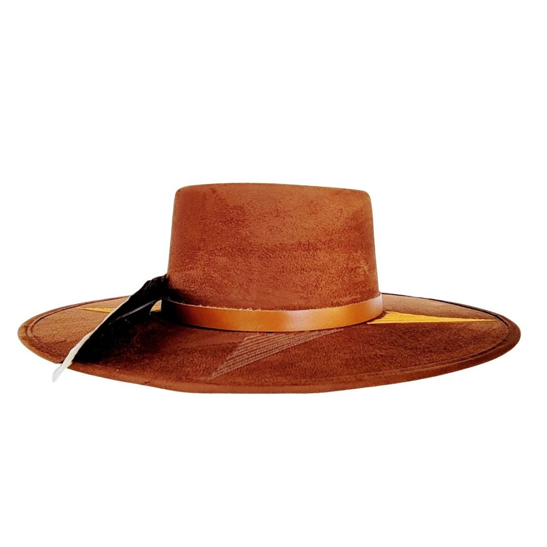 Giselle Telescope Crown Hat - Tobacco