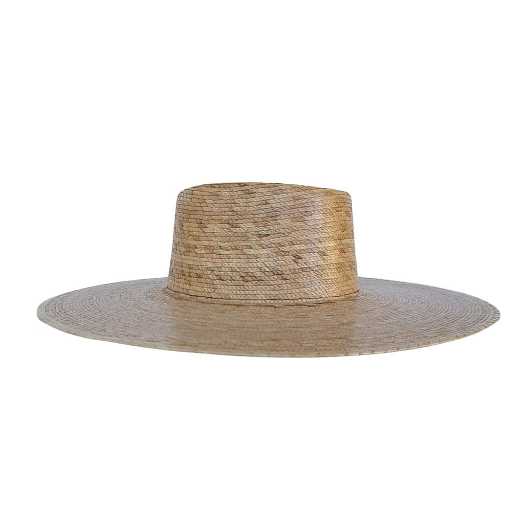 Grace Straw Telescope Crown Hat