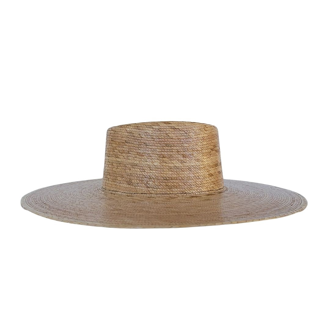 Grace Straw Telescope Crown Hat