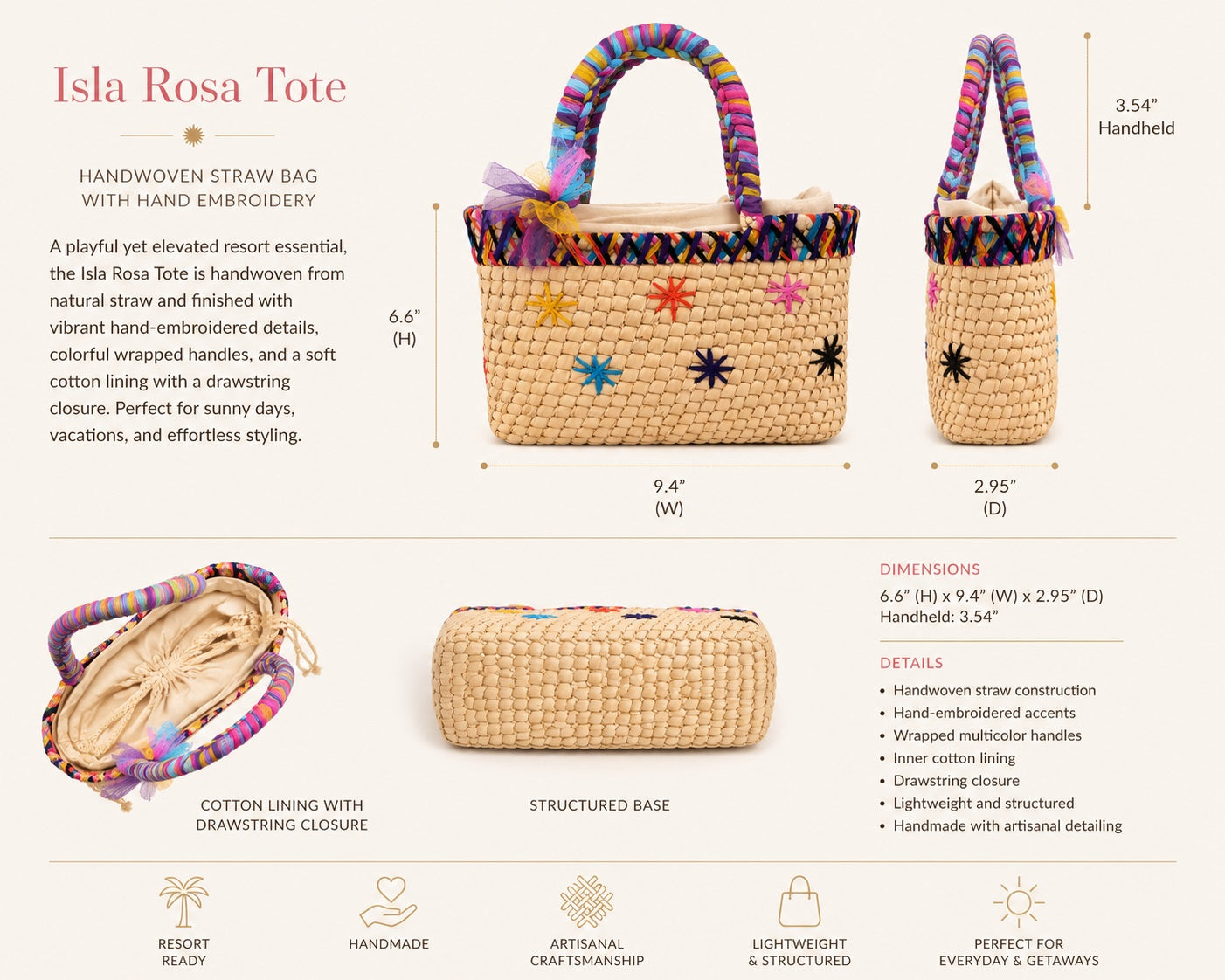 Isla Rosa Tote
