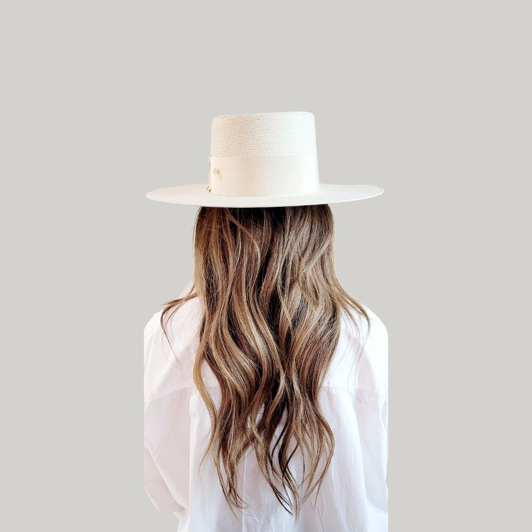 Kelda Straw Boater Crown Hat