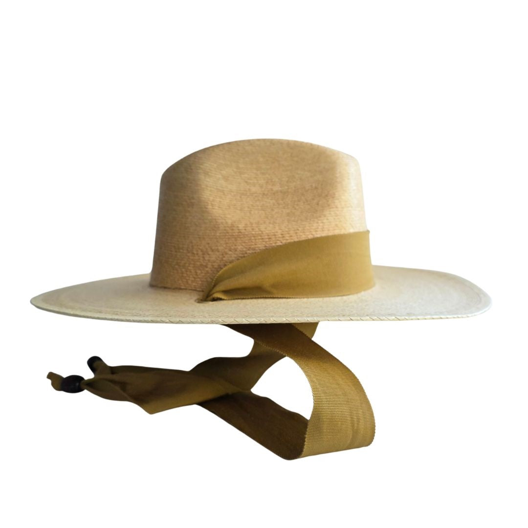 Leah Straw Western Crown Hat