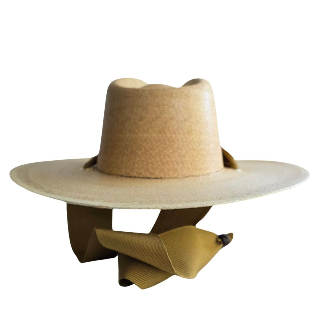 Leah Straw Western Crown Hat
