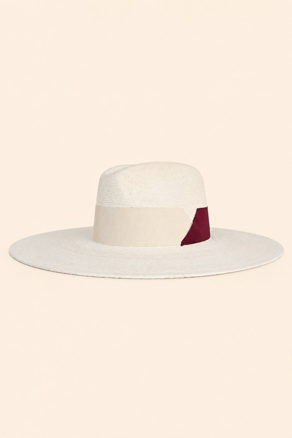 Loraine Straw Fedora Crown Hat