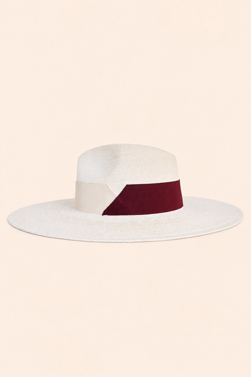 Loraine Straw Fedora Crown Hat