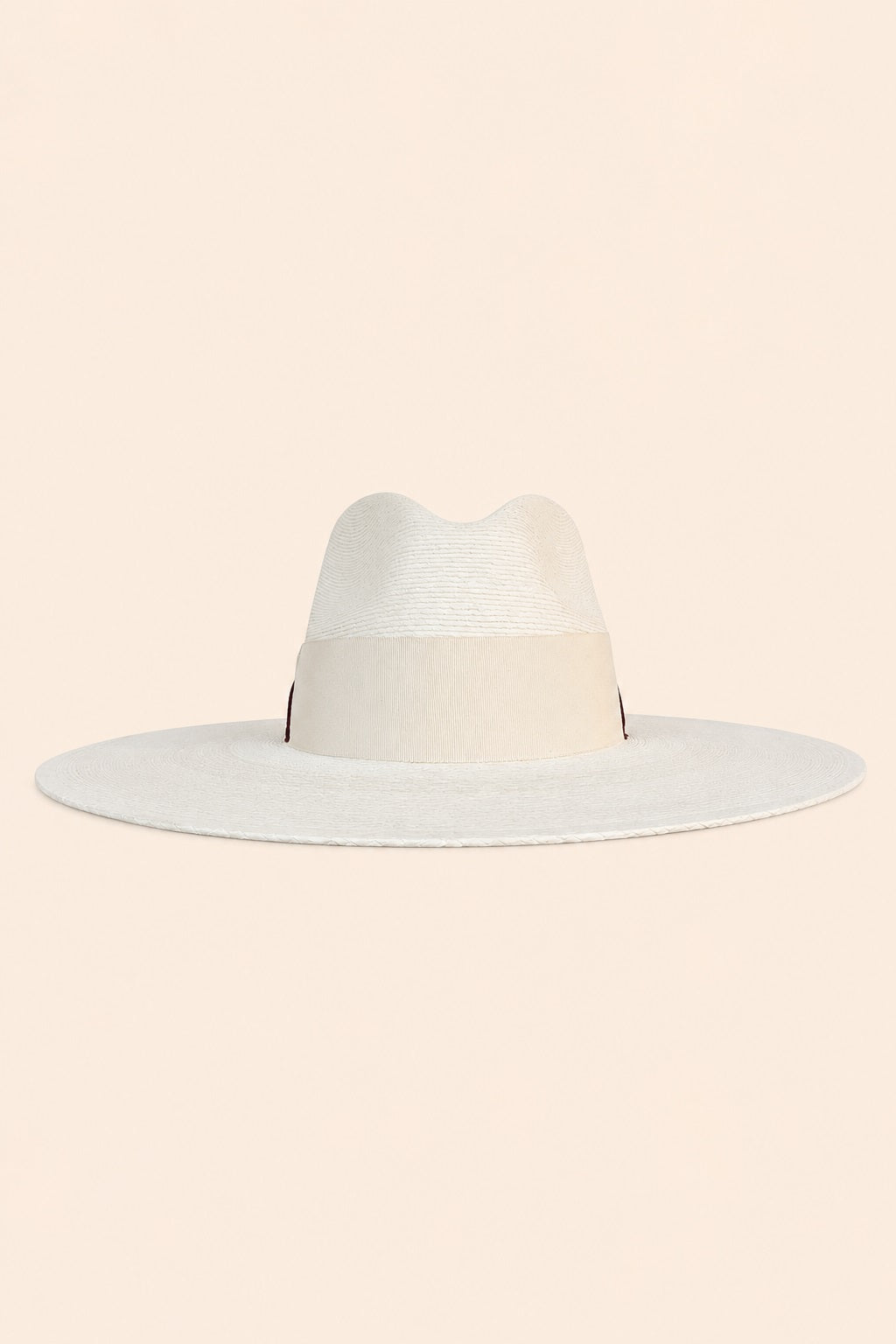 Loraine Straw Fedora Crown Hat