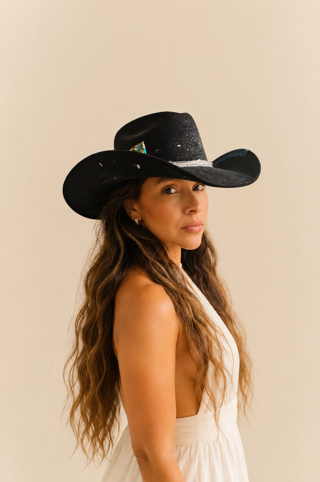 Luciana Cowboy Crown Hat