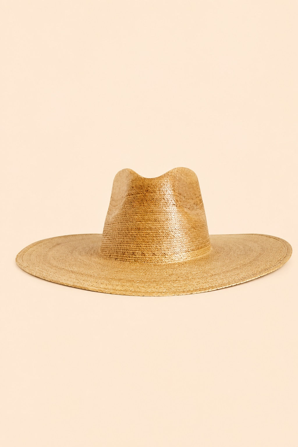 Maca Straw Western Crown Hat