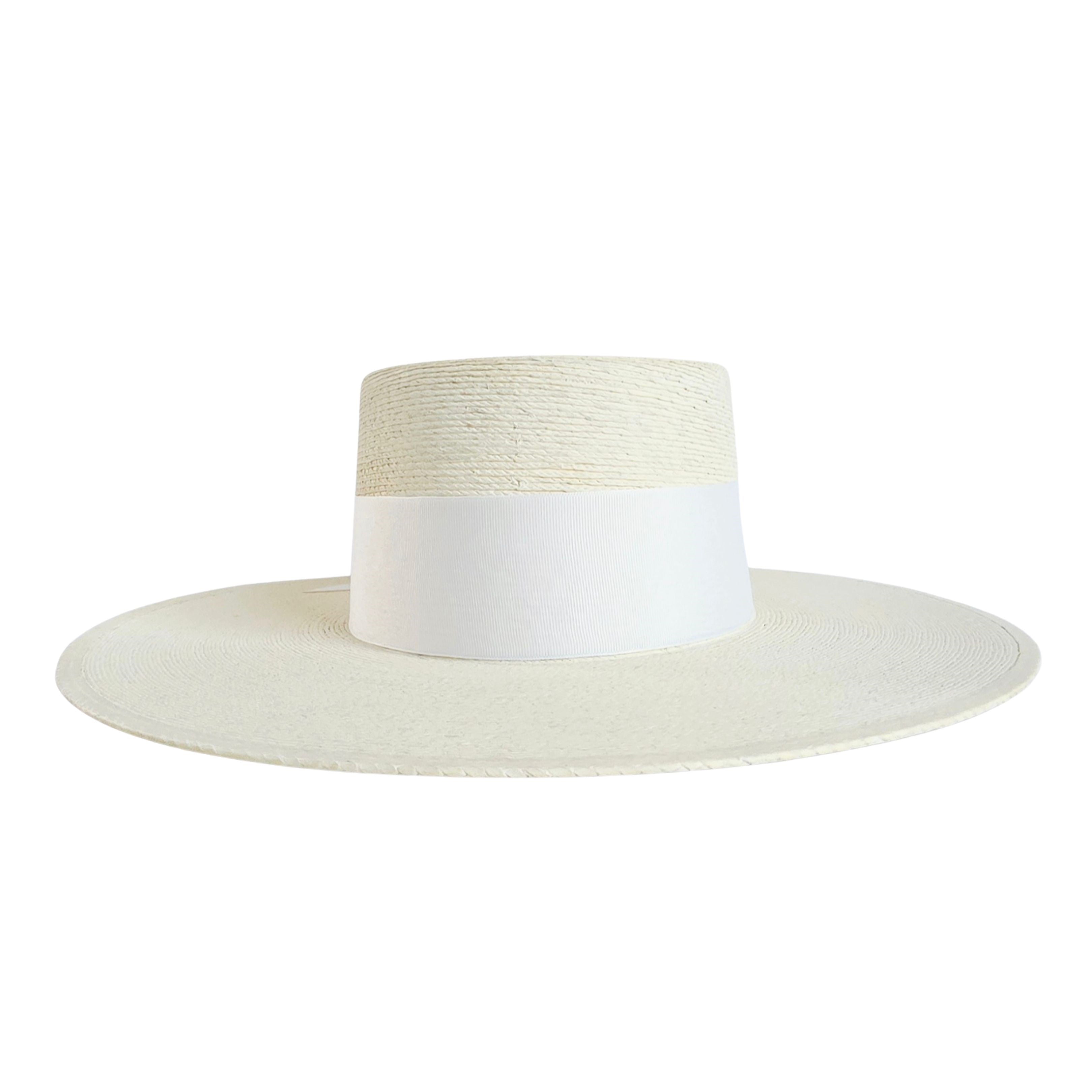 Raquel Boater Crown Hat