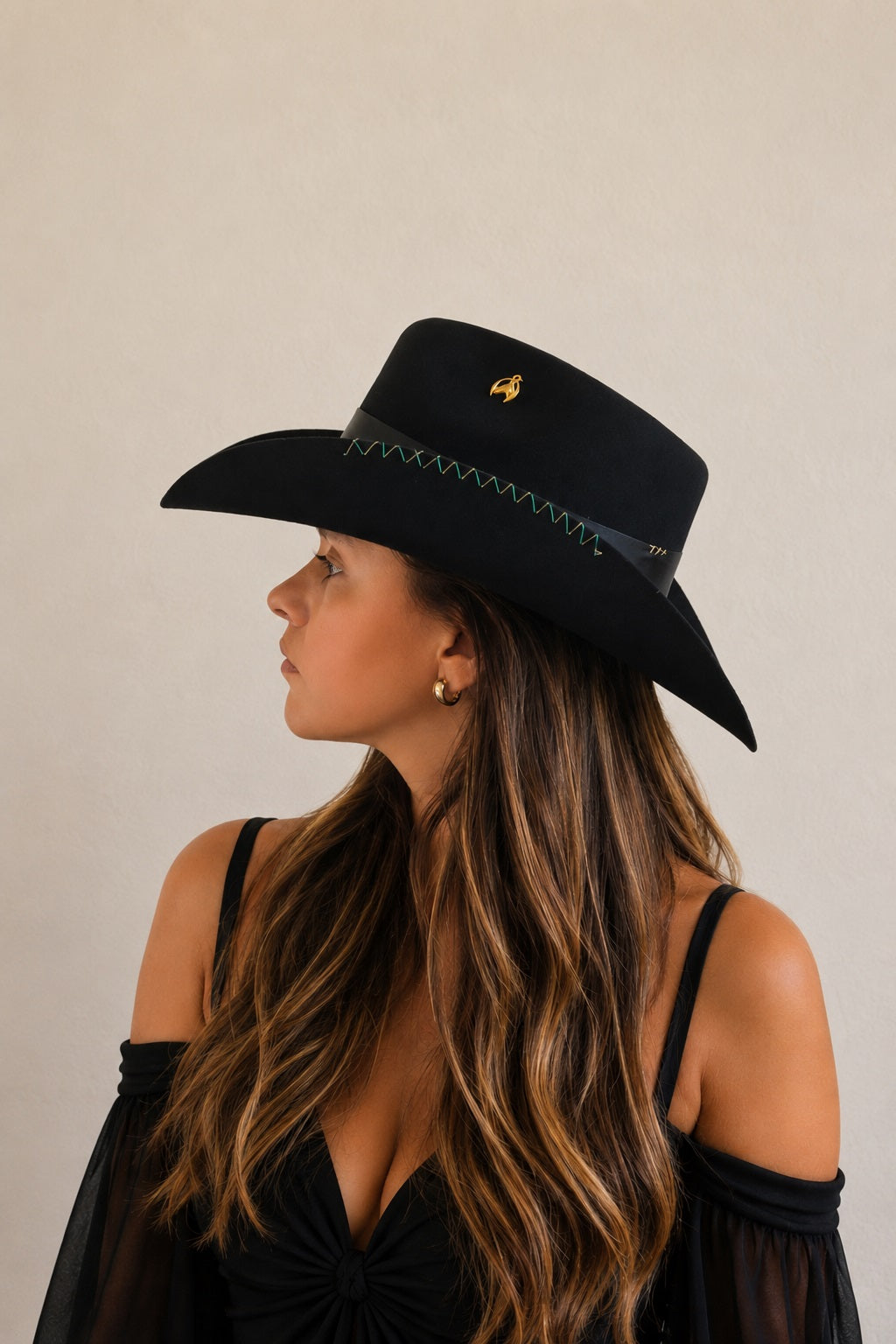 Orelia Western Trompo Crown Hat