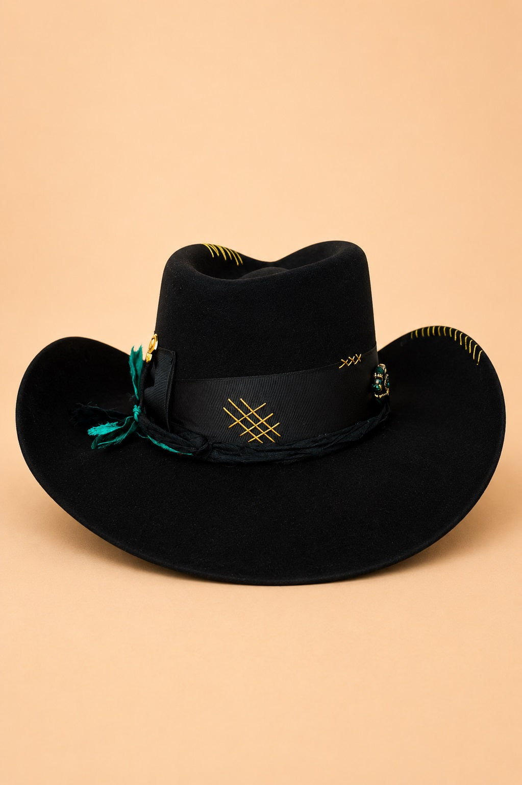Orelia Western Trompo Crown Hat