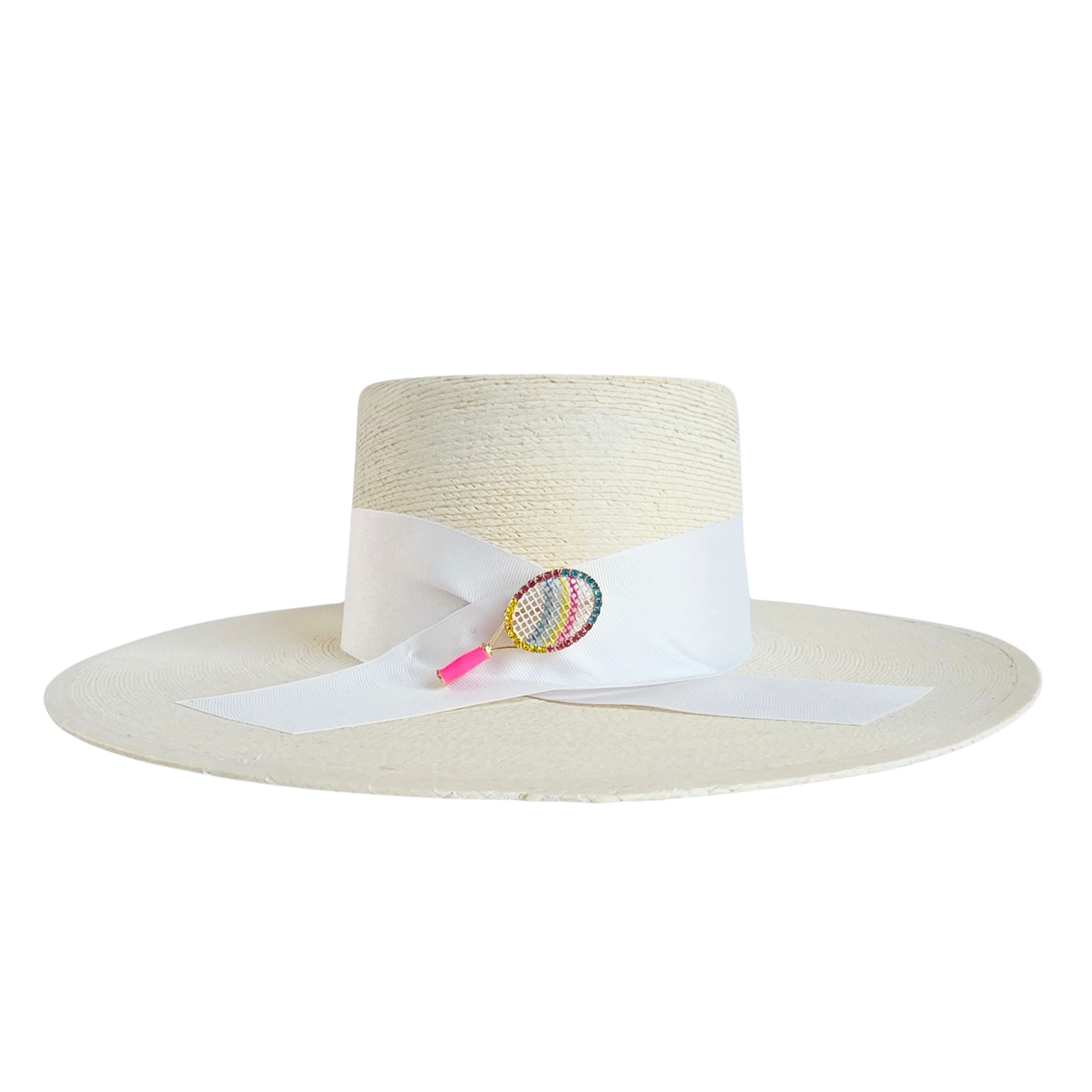 Raquel Boater Crown Hat