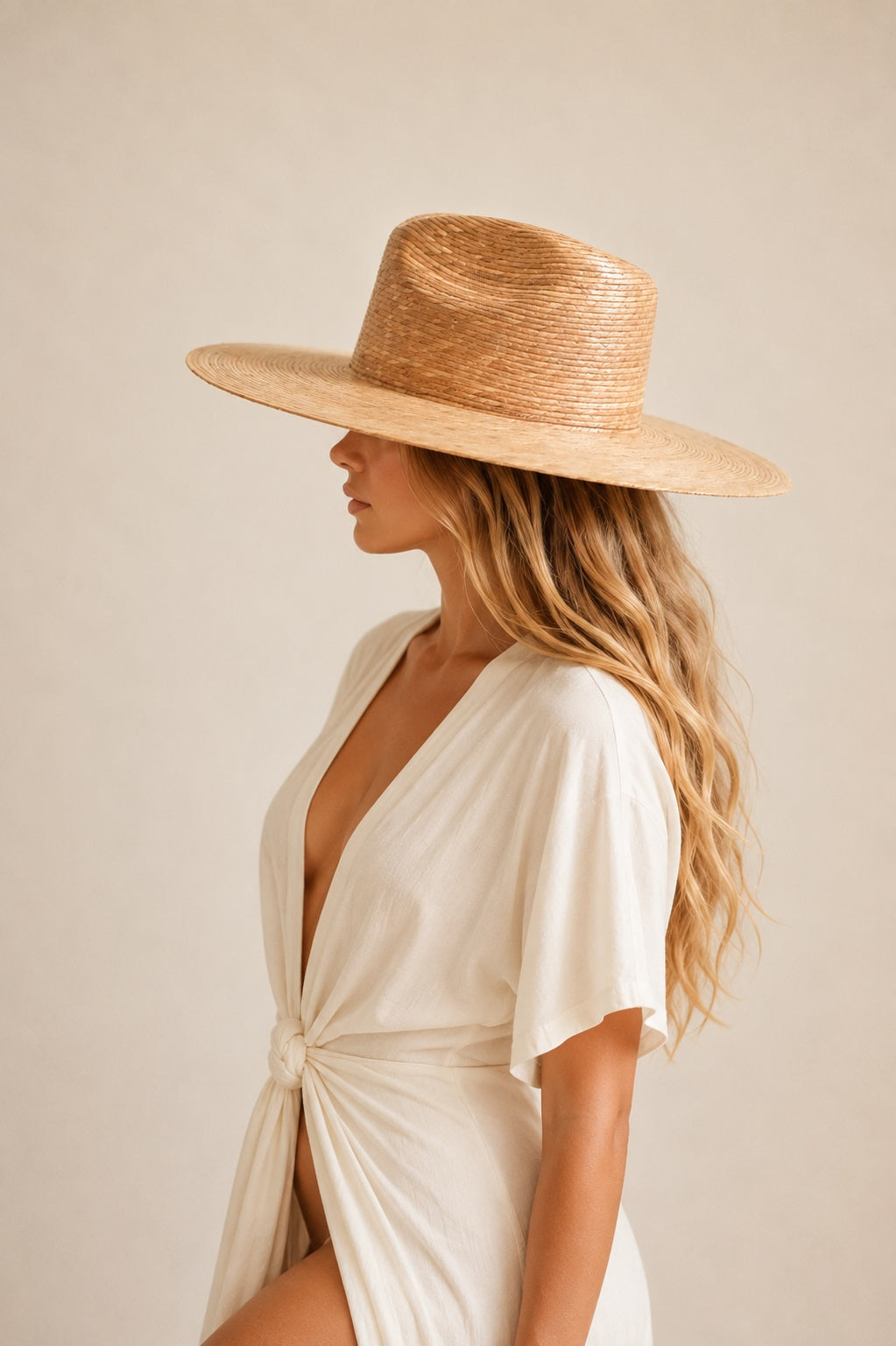 Rene Straw Explorer Crown Hat