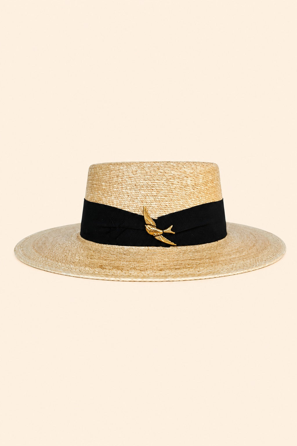 Royalty Straw Telescope Crown Hat - Tan