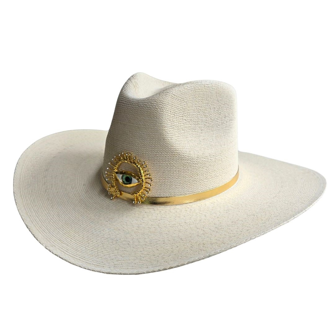 Sahara Straw Western Crown Hat