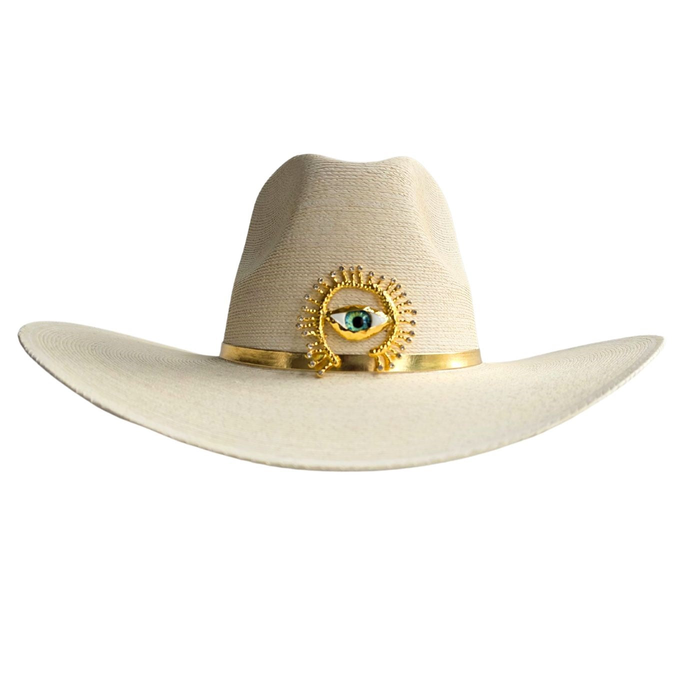 Sahara Straw Western Crown Hat