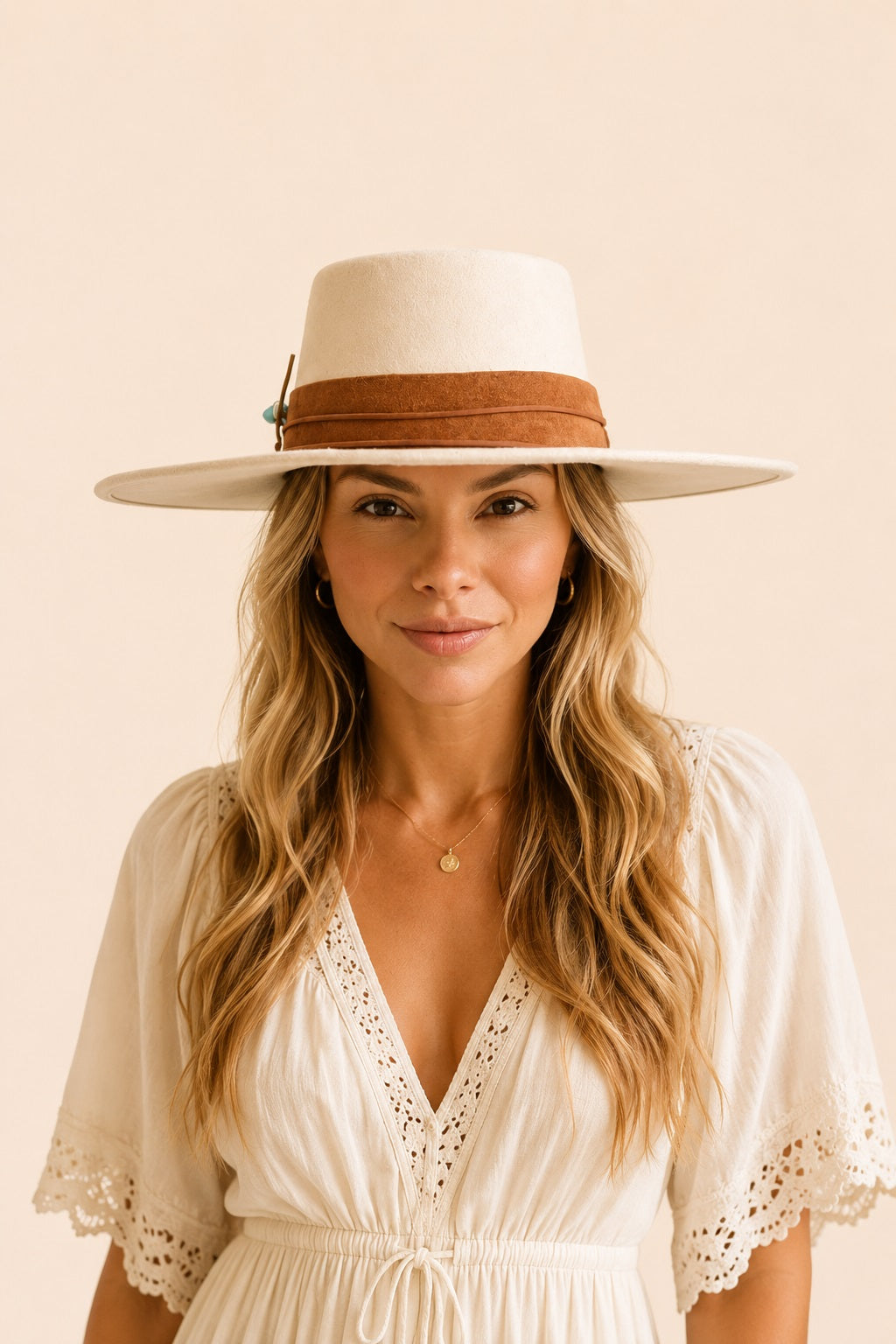 Tasha Boater Crown Hat