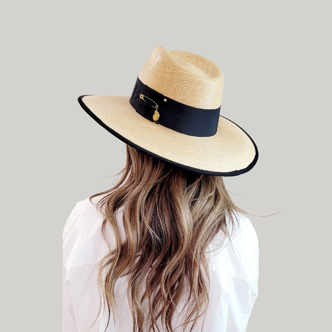 Valerian Straw Fedora Crown Hat