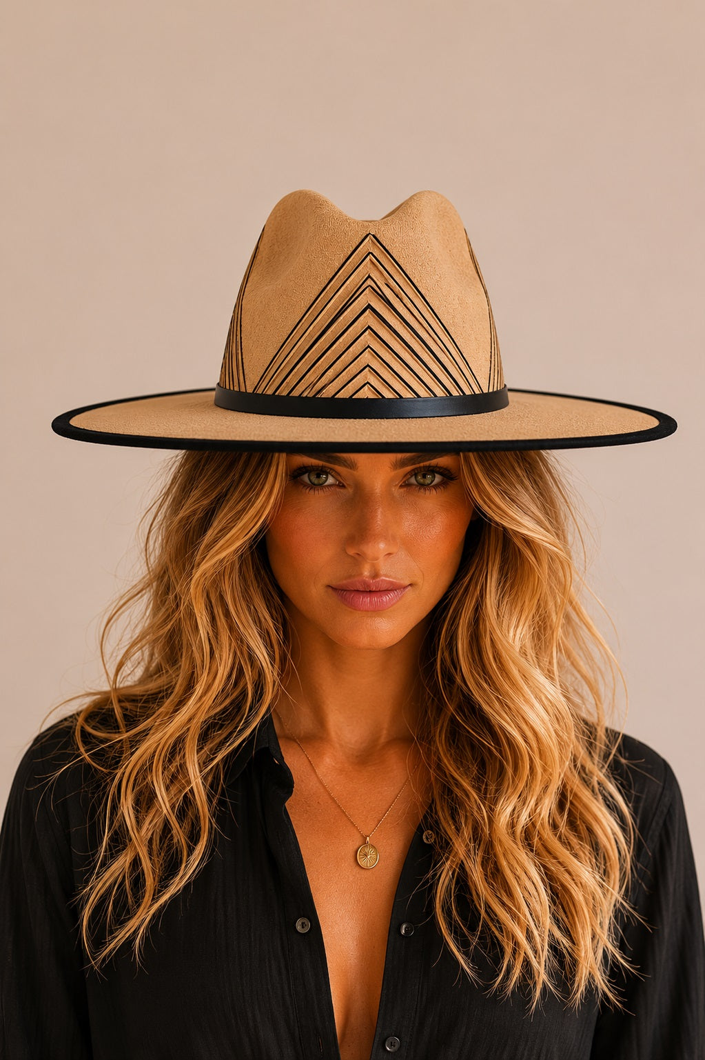 Vivica Rancher Crown Hat