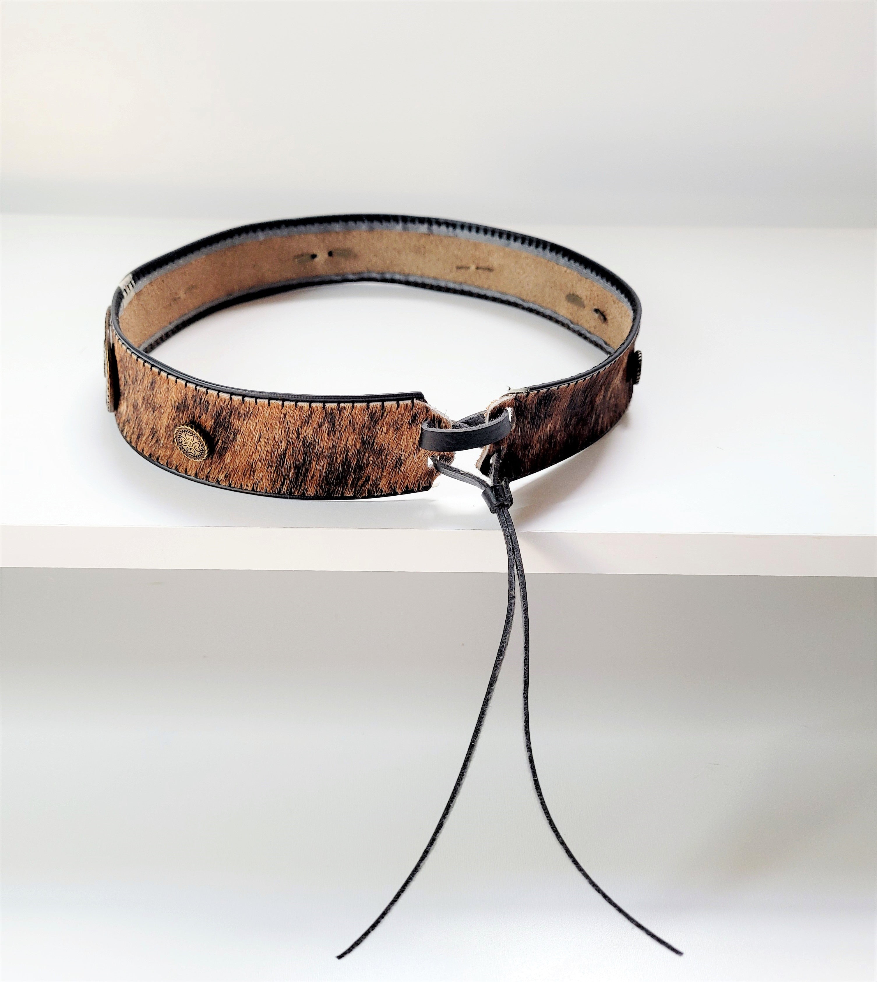 Fur Leather Hat Band