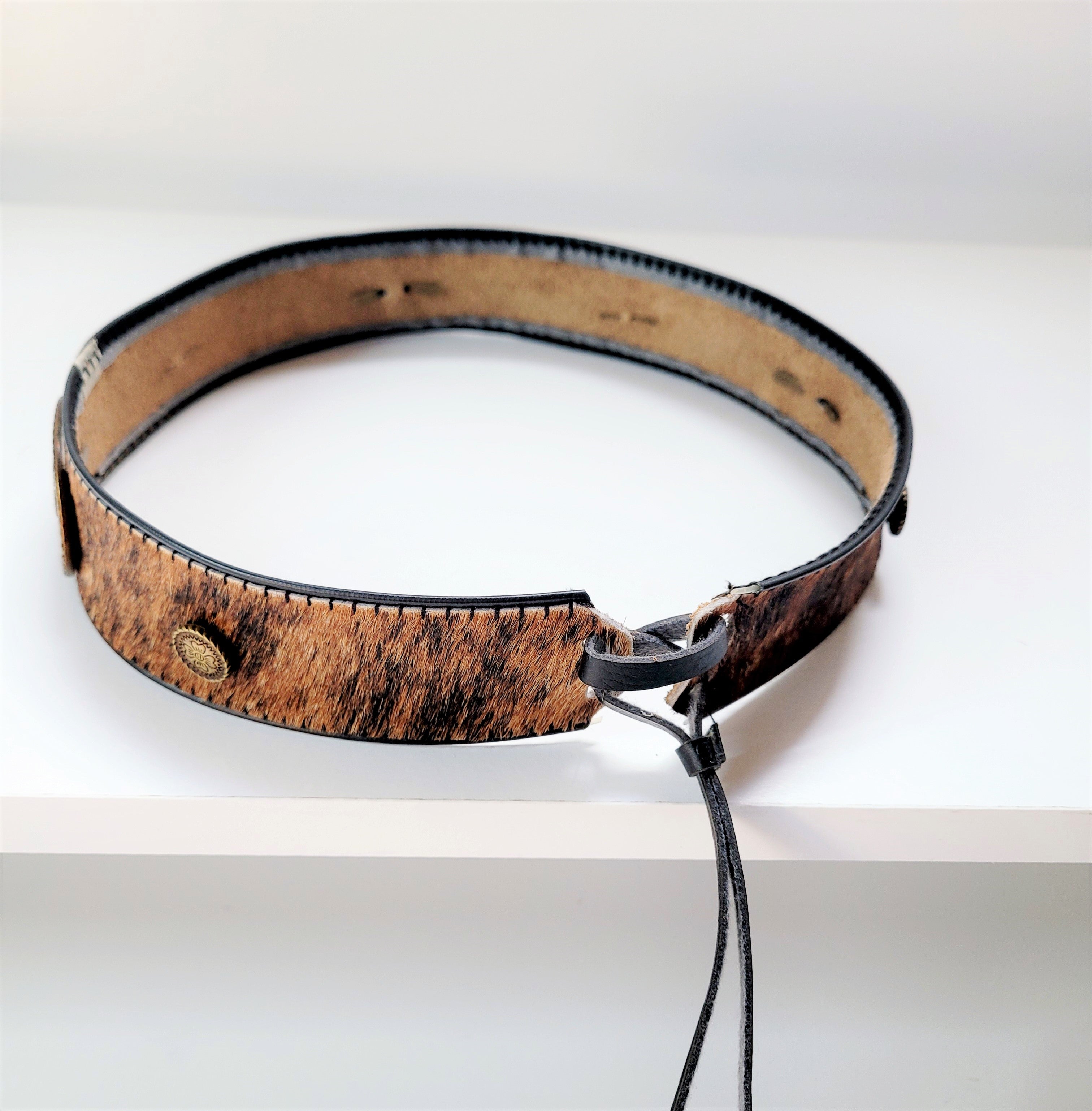 Fur Leather Hat Band