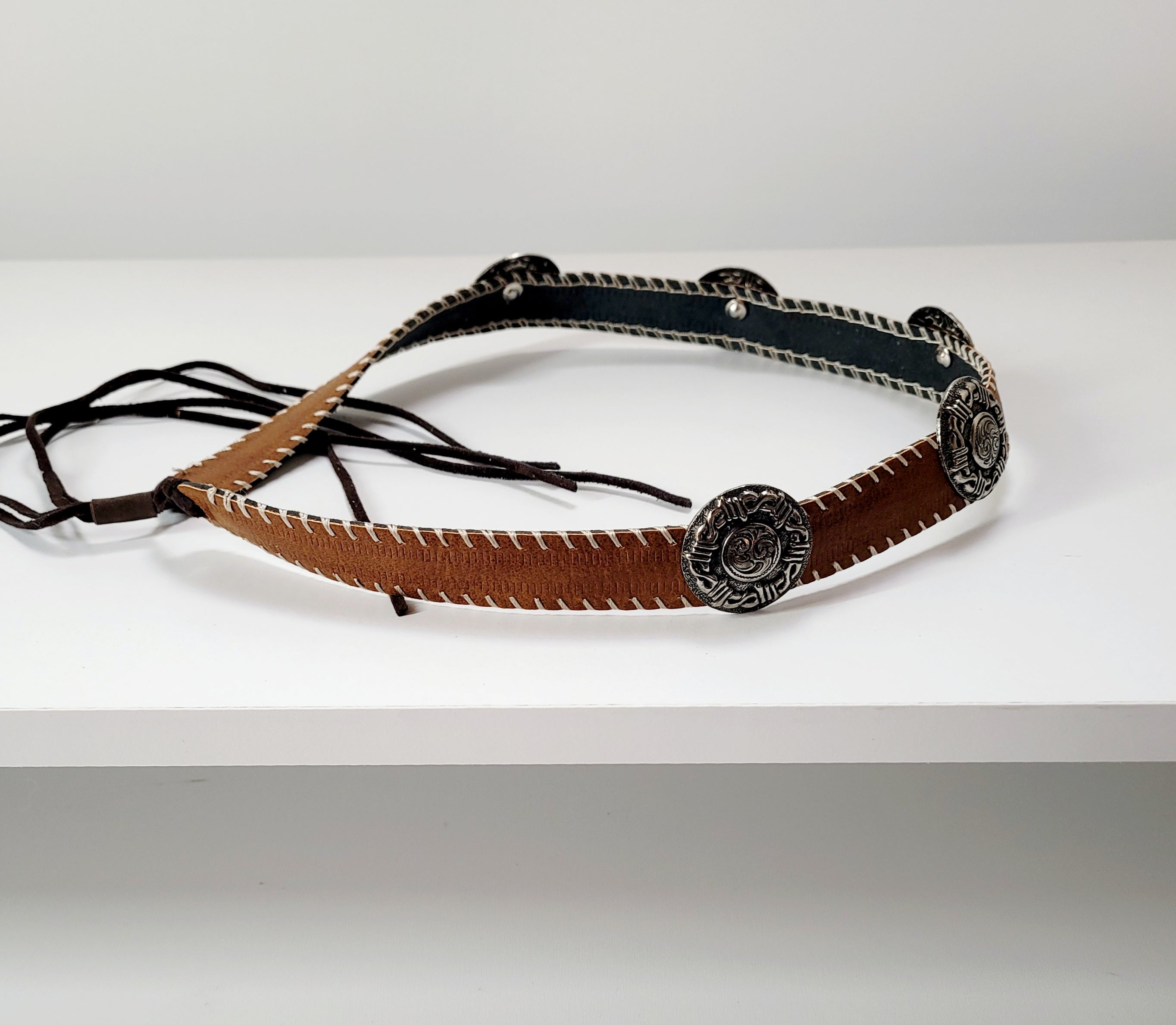 Cowboy Vegan Leather Hat Band