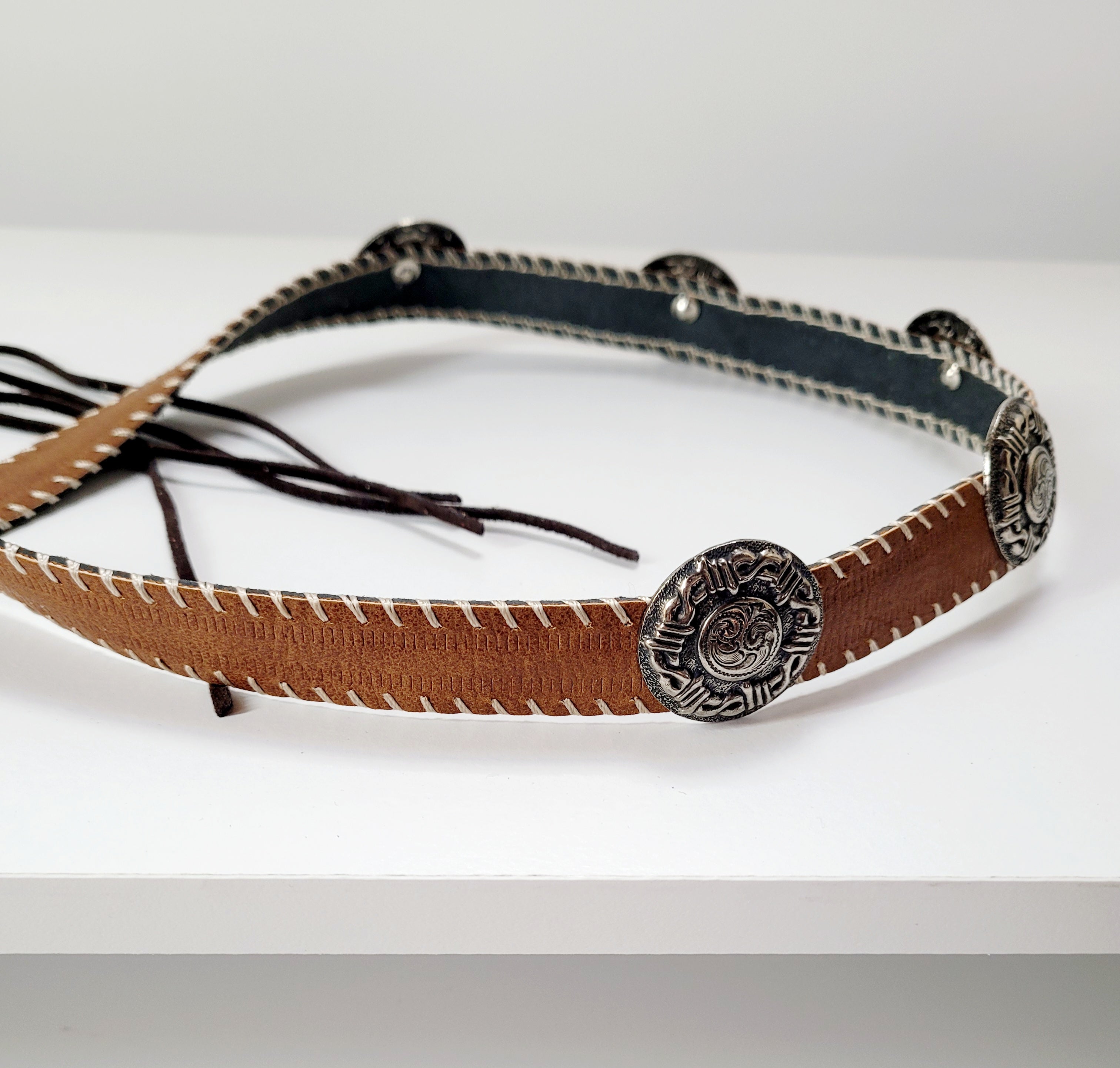 Cowboy Vegan Leather Hat Band