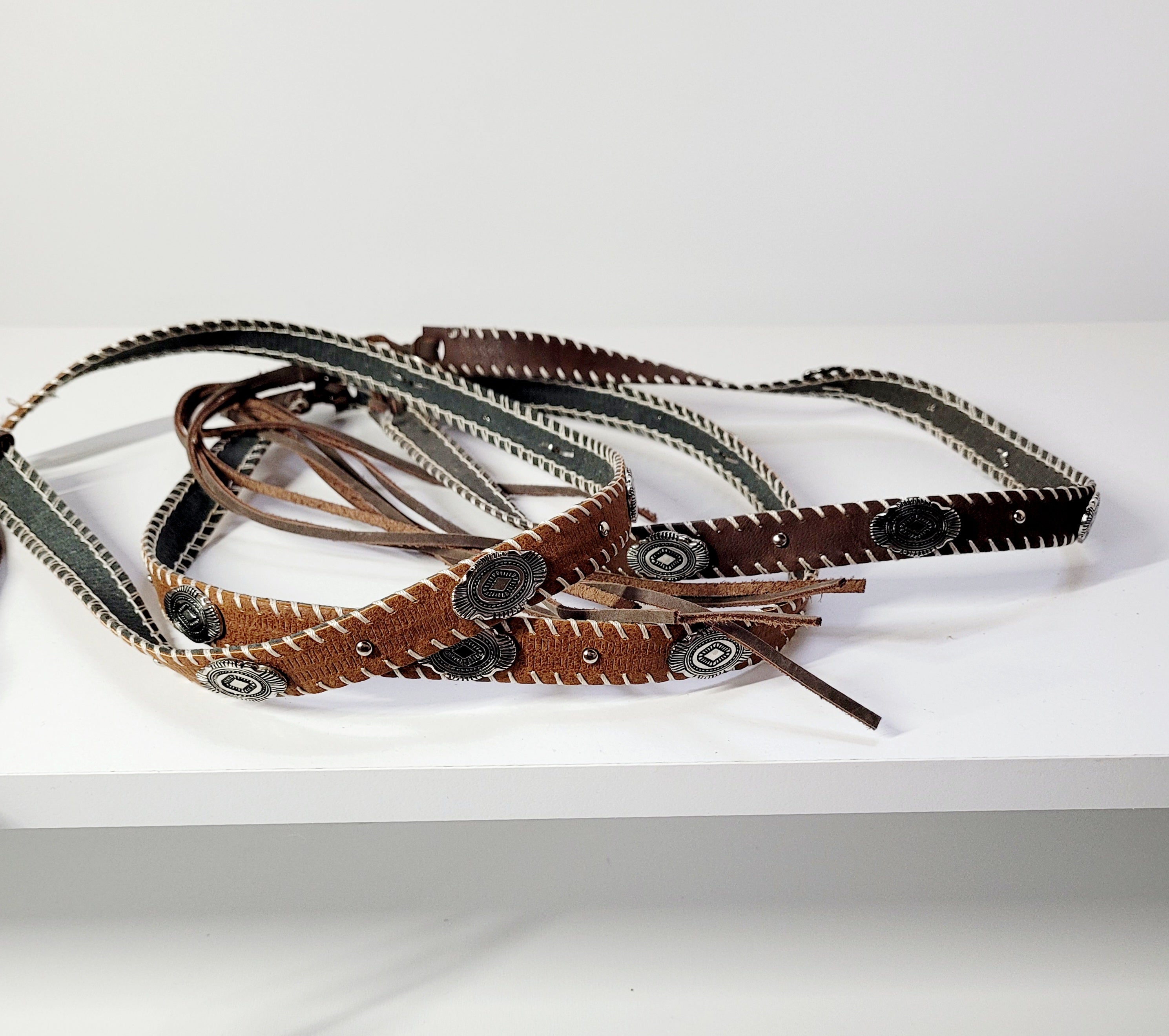 Ranch Style Leather Hat Band