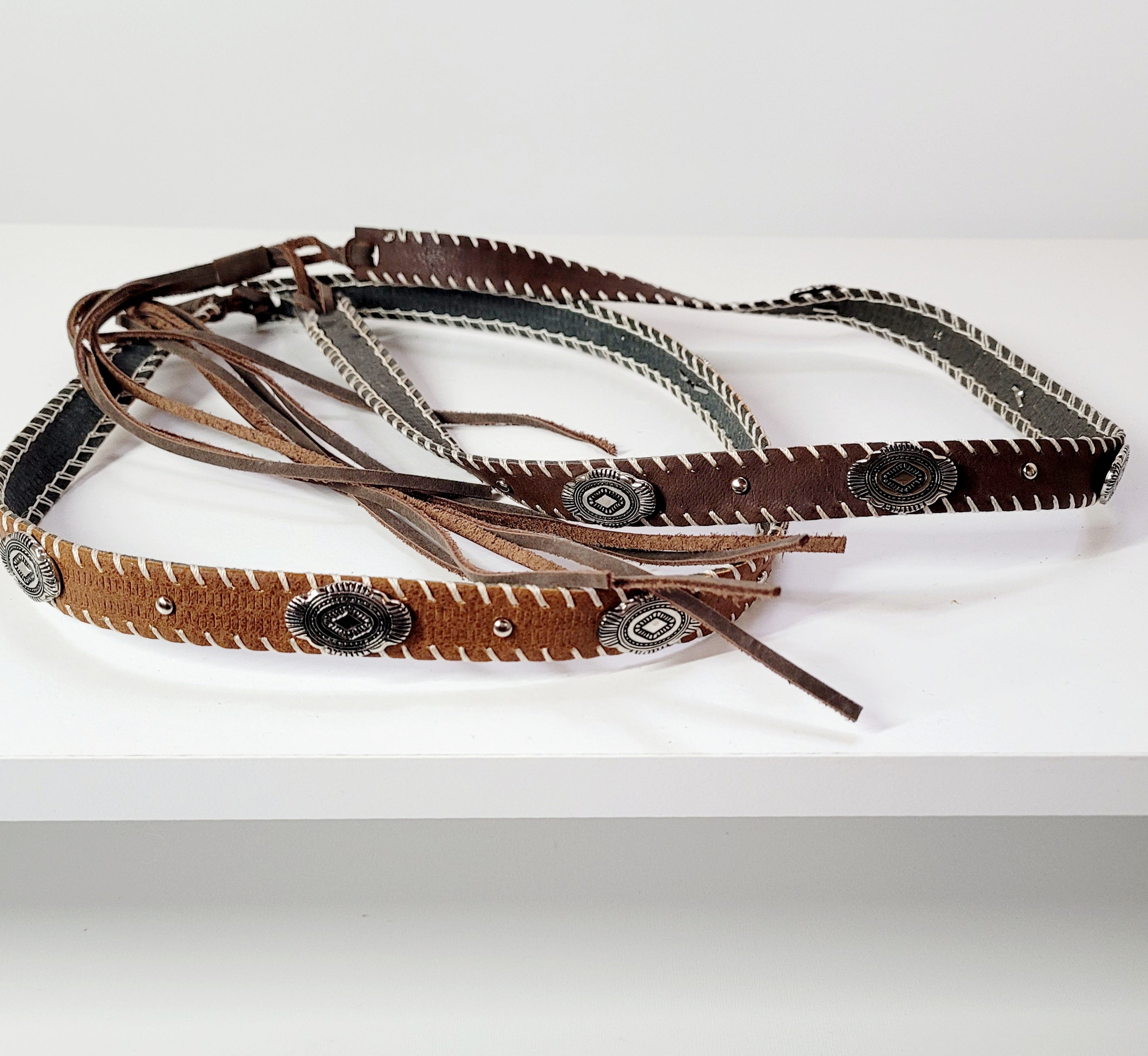 Ranch Style Leather Hat Band