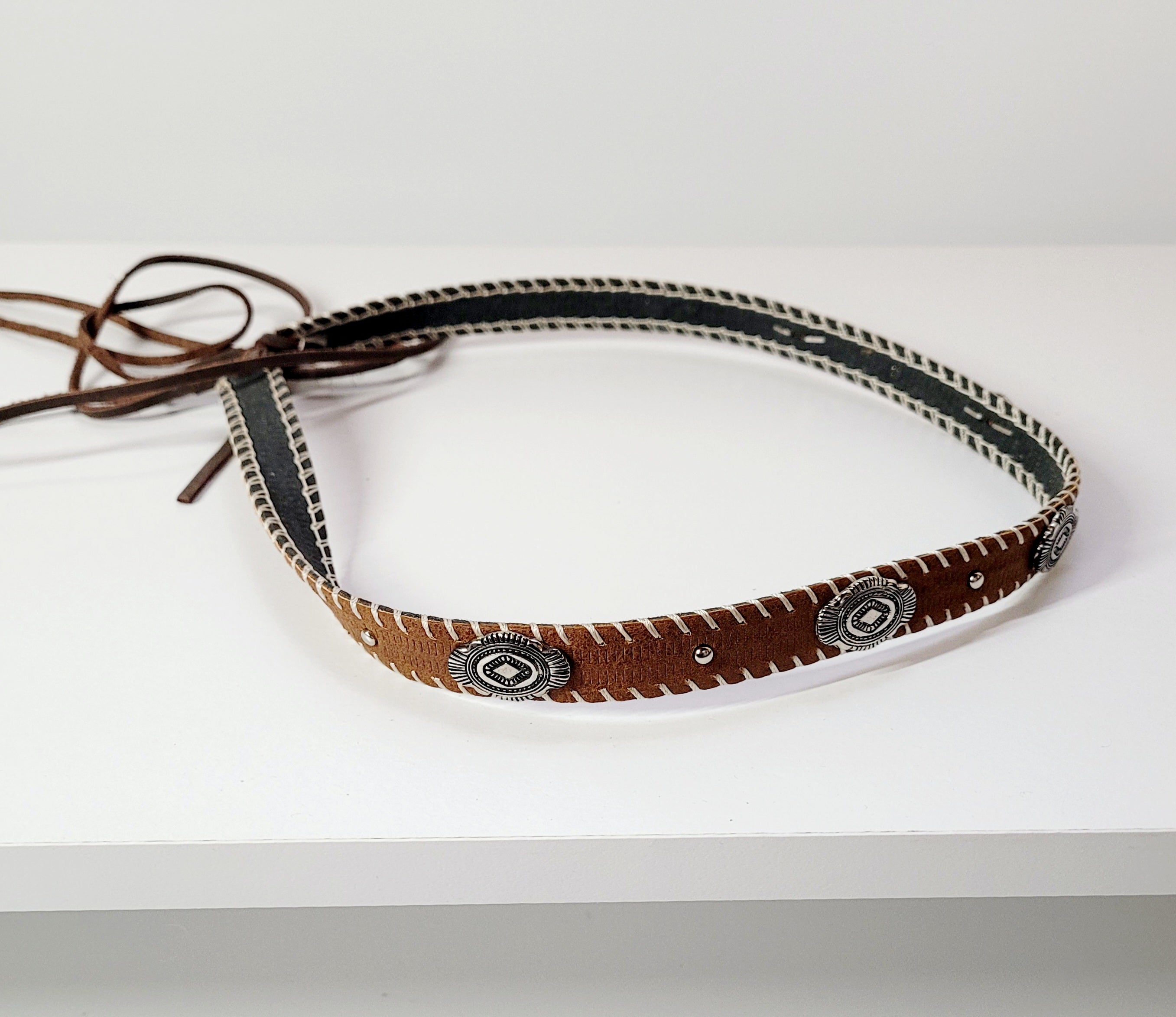 Ranch Style Leather Hat Band