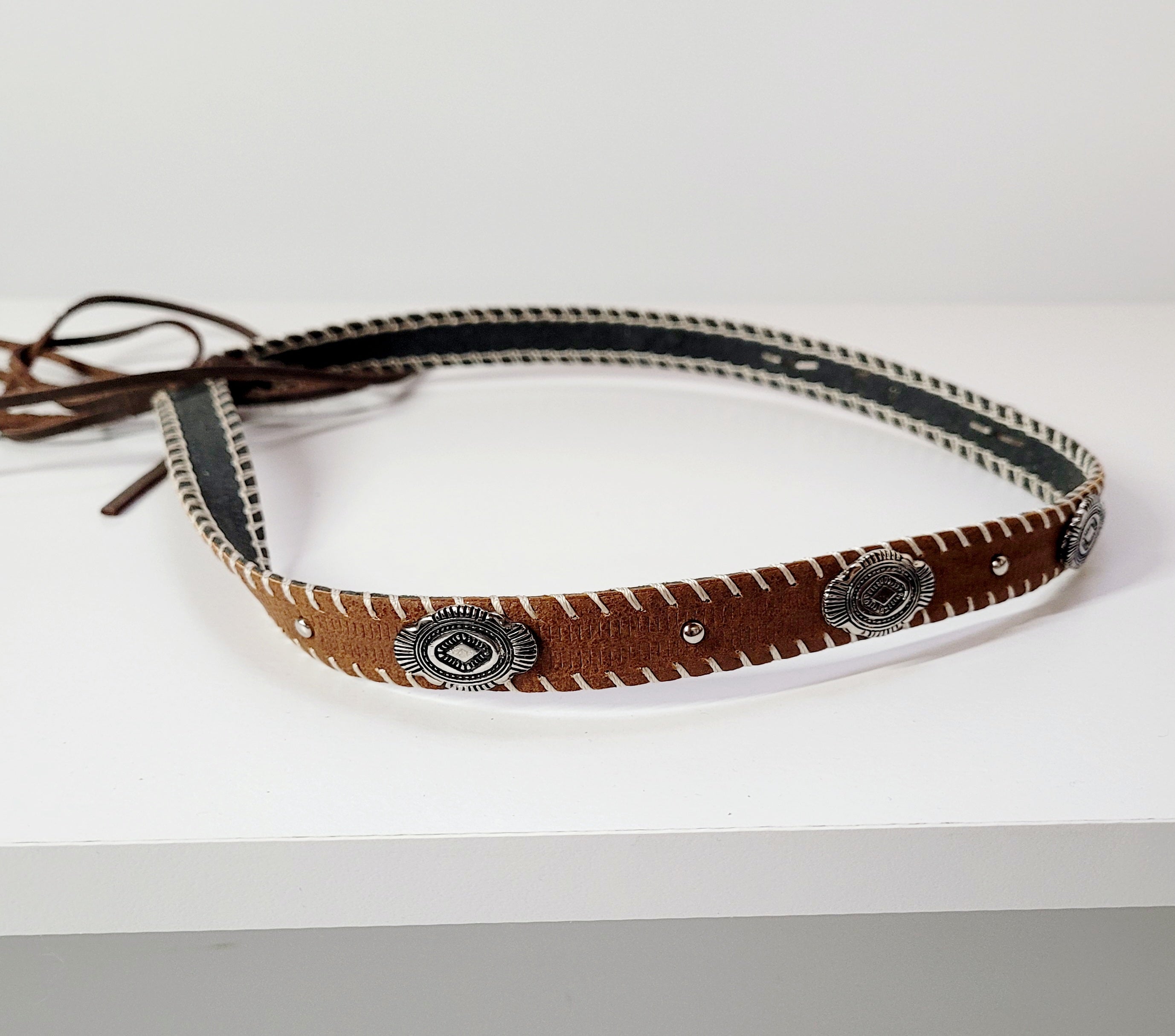 Ranch Style Leather Hat Band