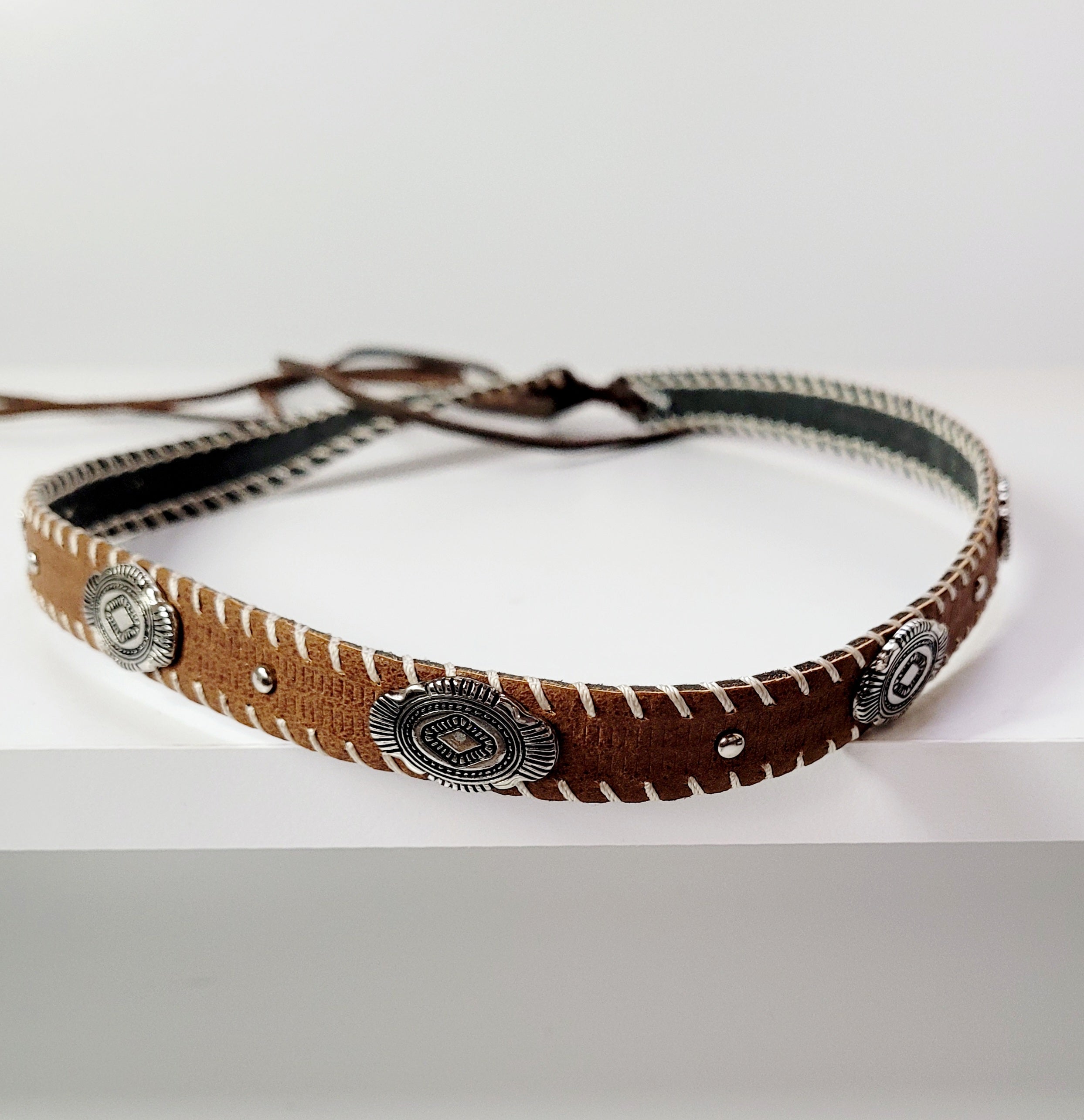 Ranch Style Leather Hat Band