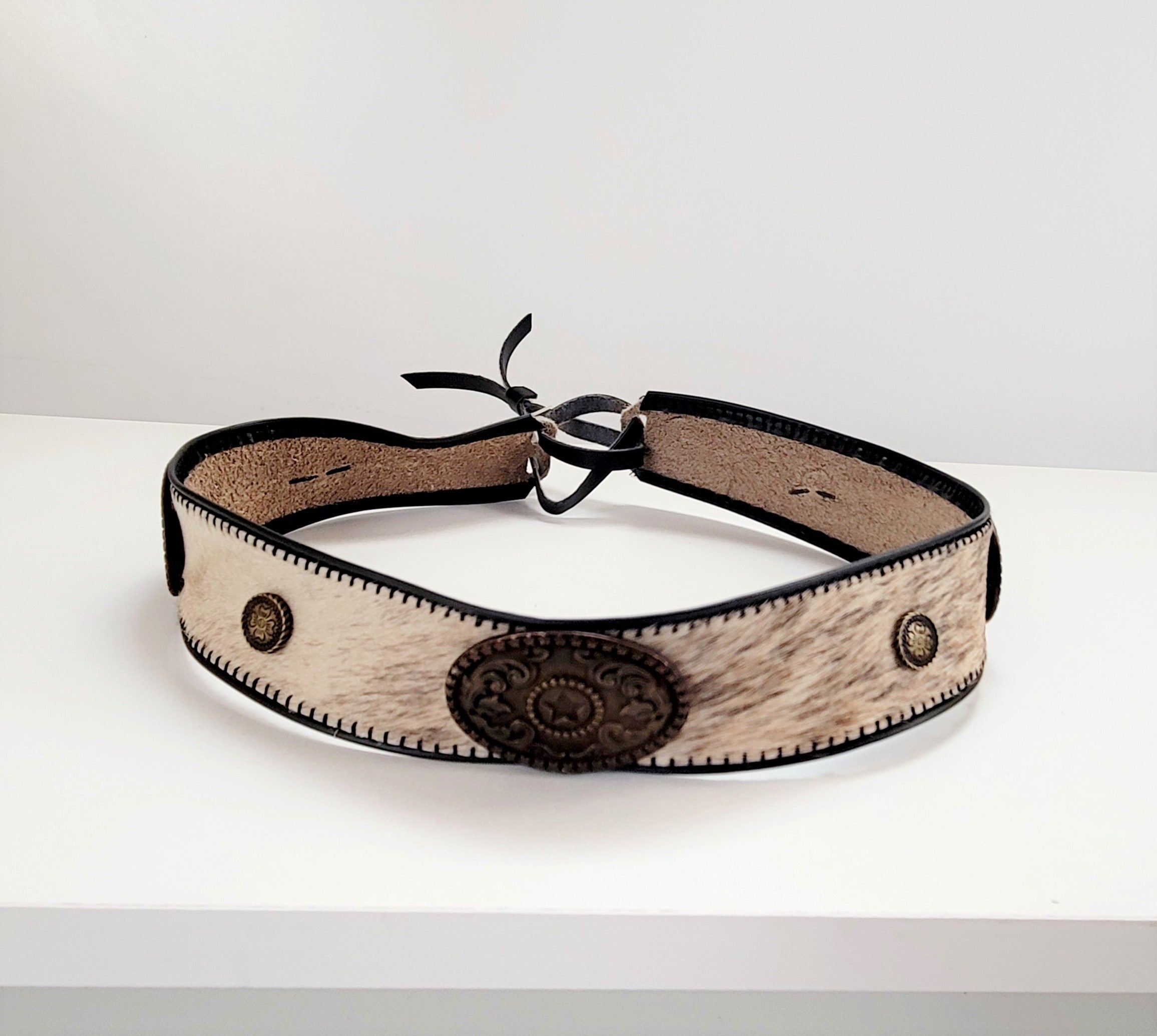 Fur Leather Hat Band