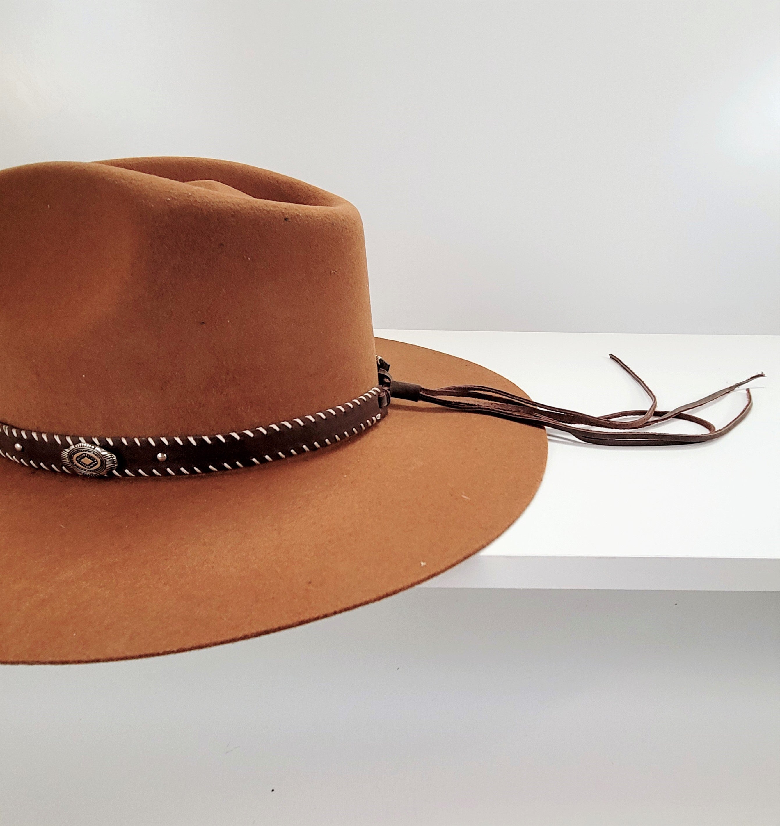 Ranch Style Leather Hat Band