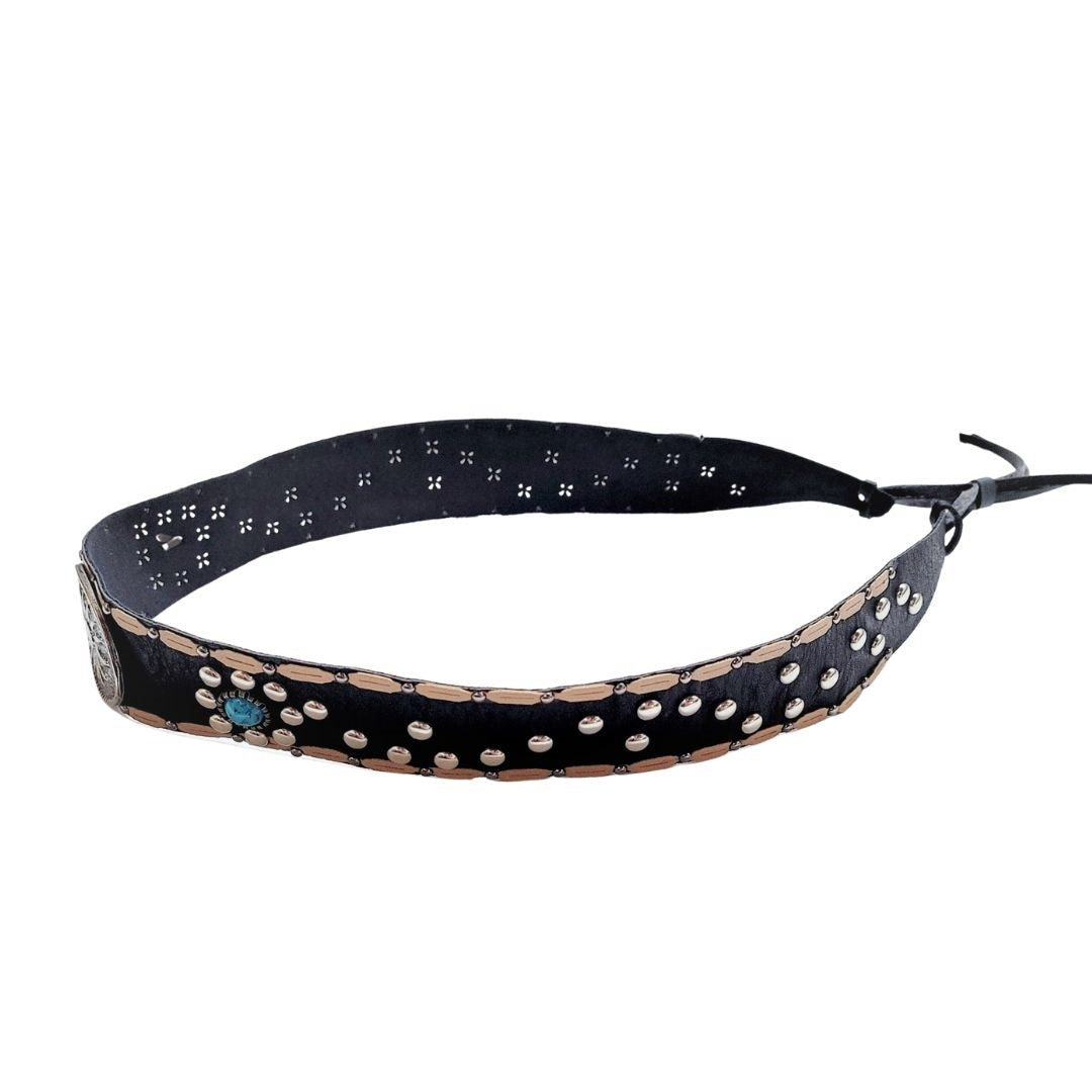 Bohemian Vegan Leather Hat Band