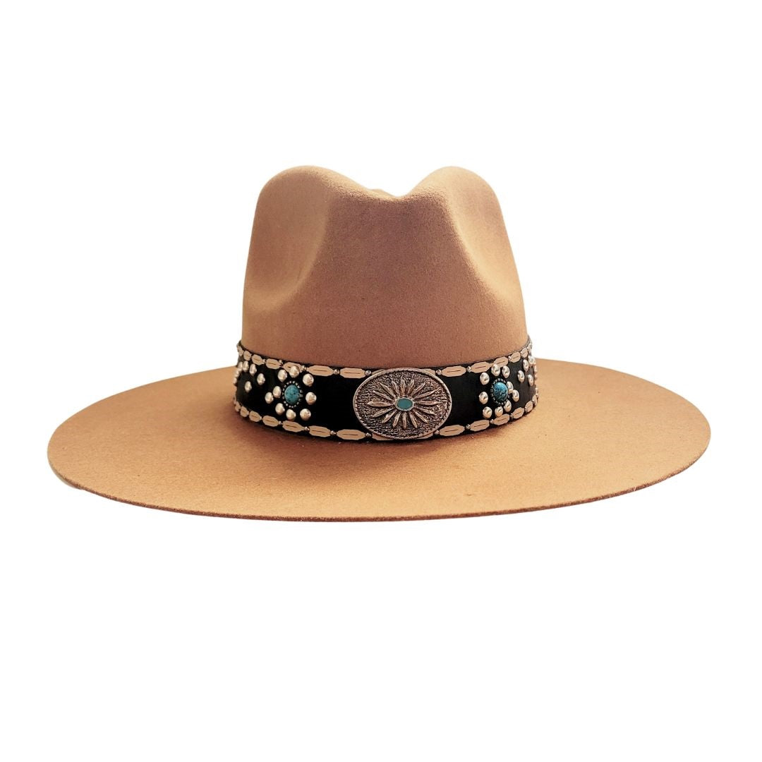 Bohemian Vegan Leather Hat Band