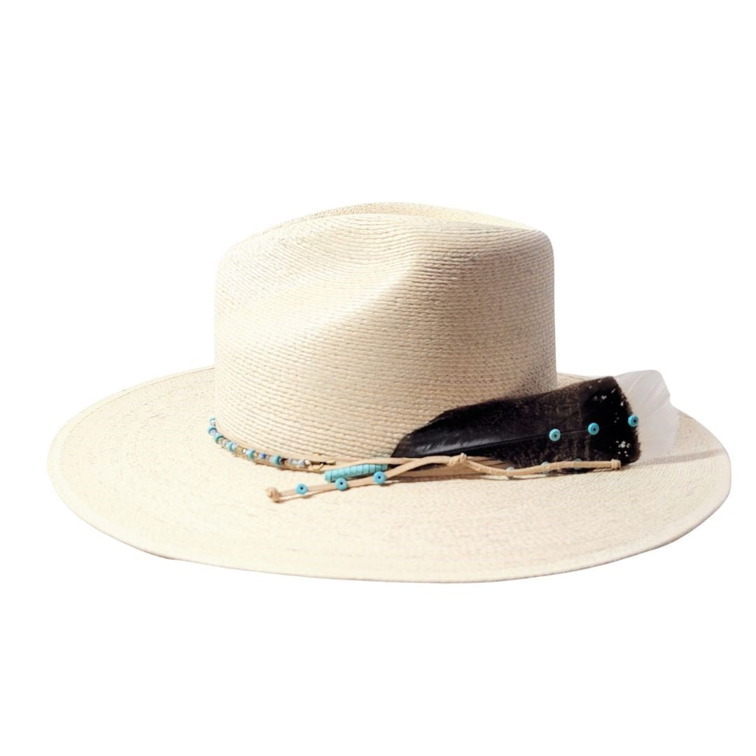 Layne Straw Western Pinch Crown Hat