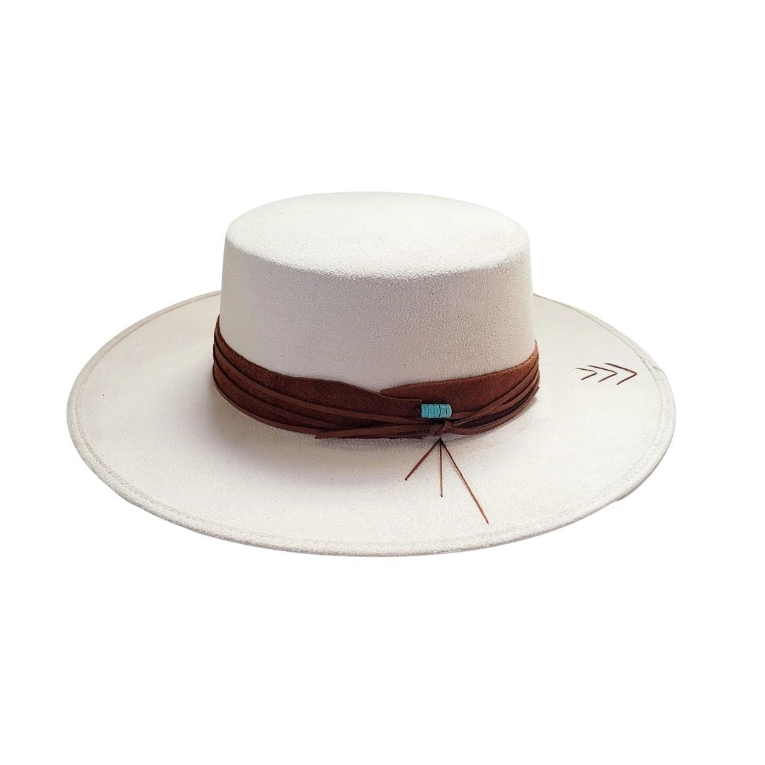 Tasha Boater Crown Hat