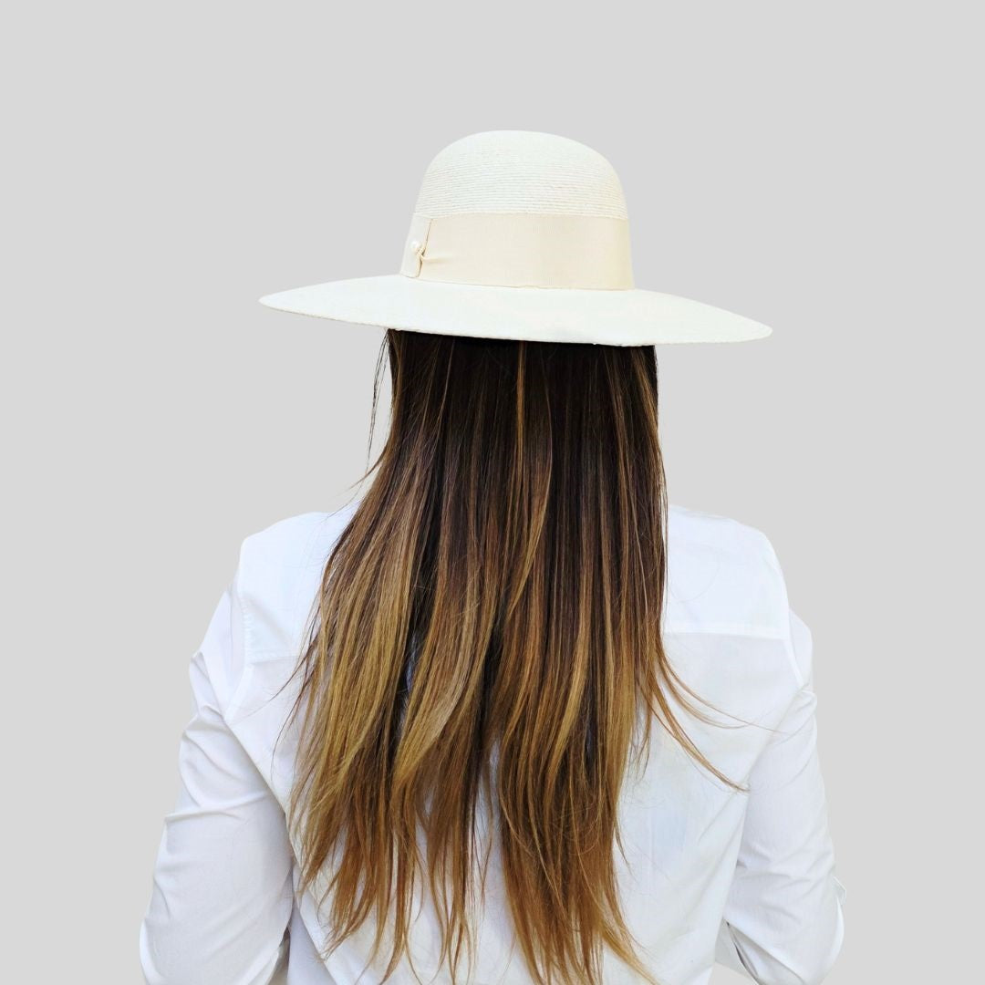 Allegra Straw Round Crown Hat