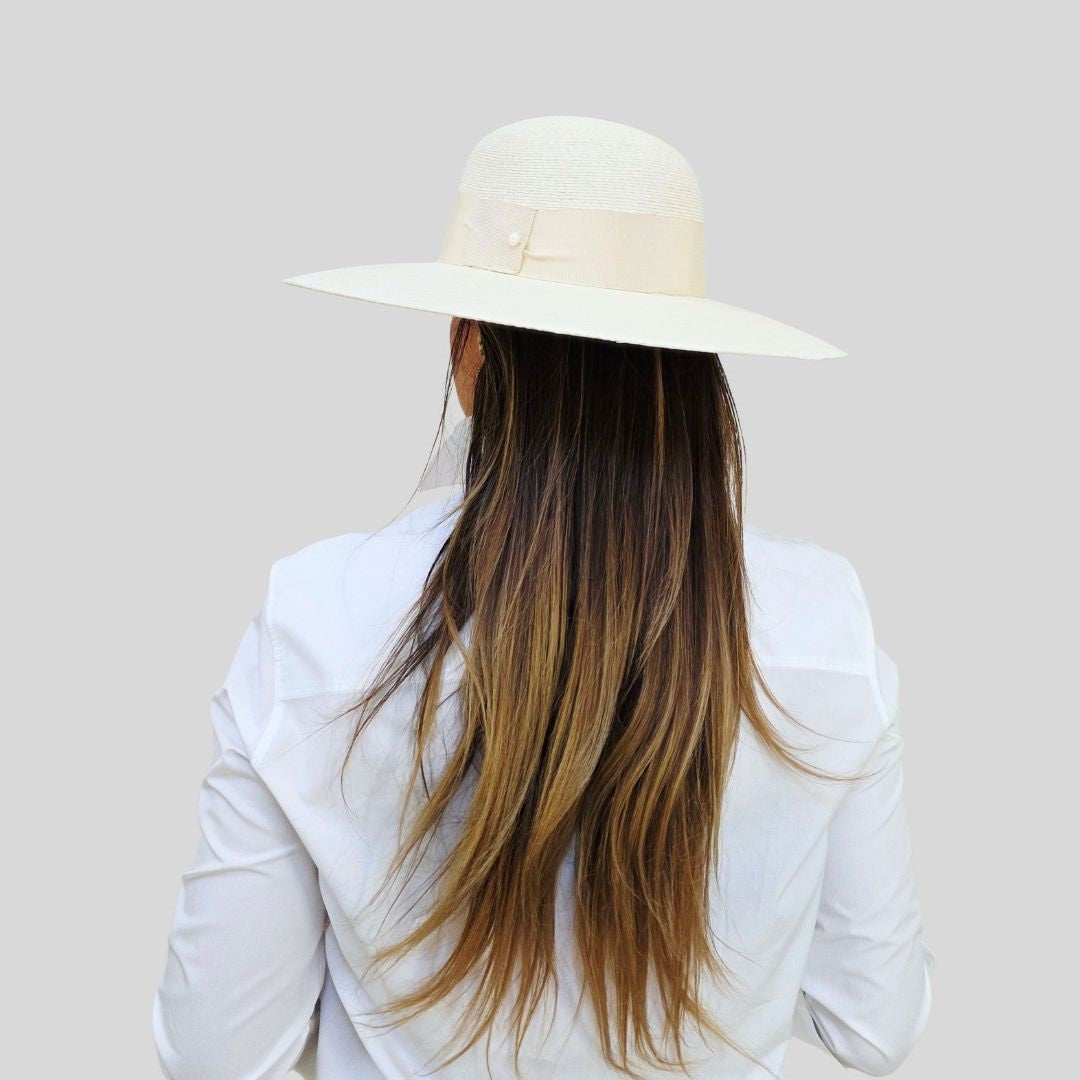 Allegra Straw Round Crown Hat