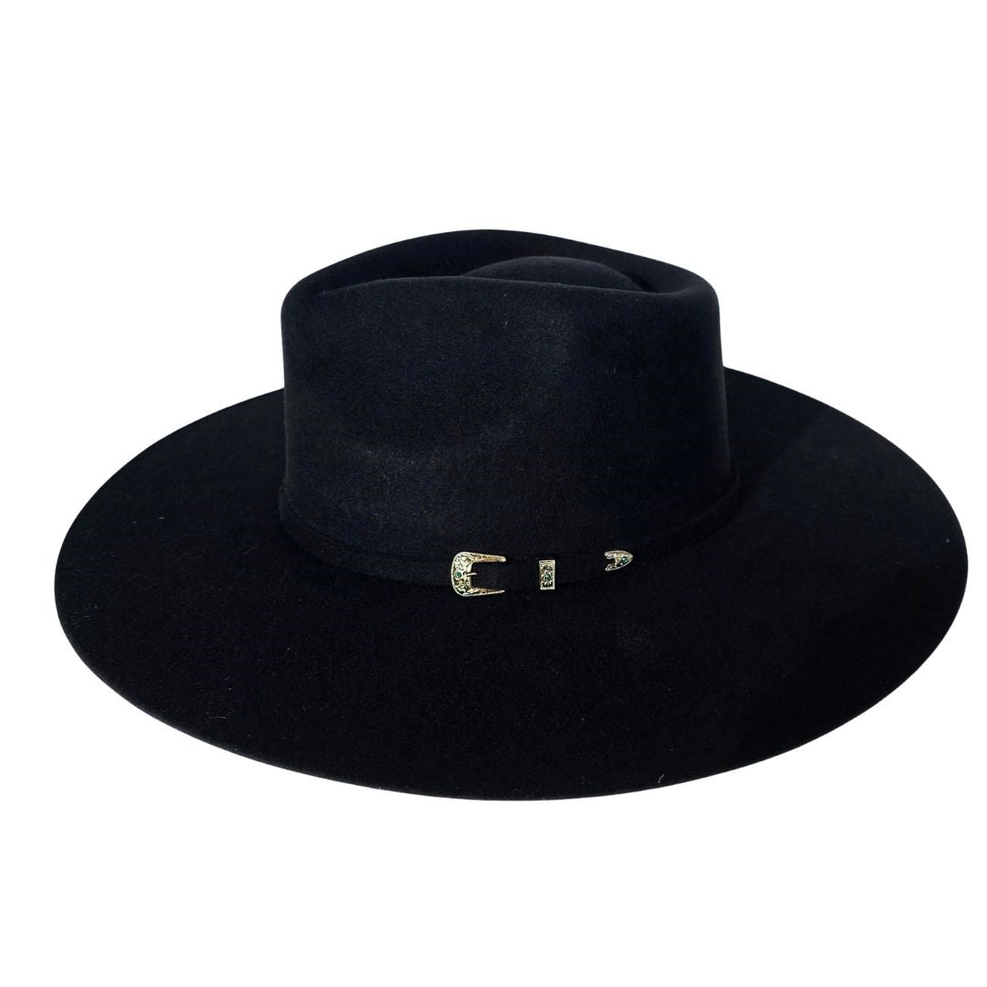 Birdie Rancher Crown Hat - Black