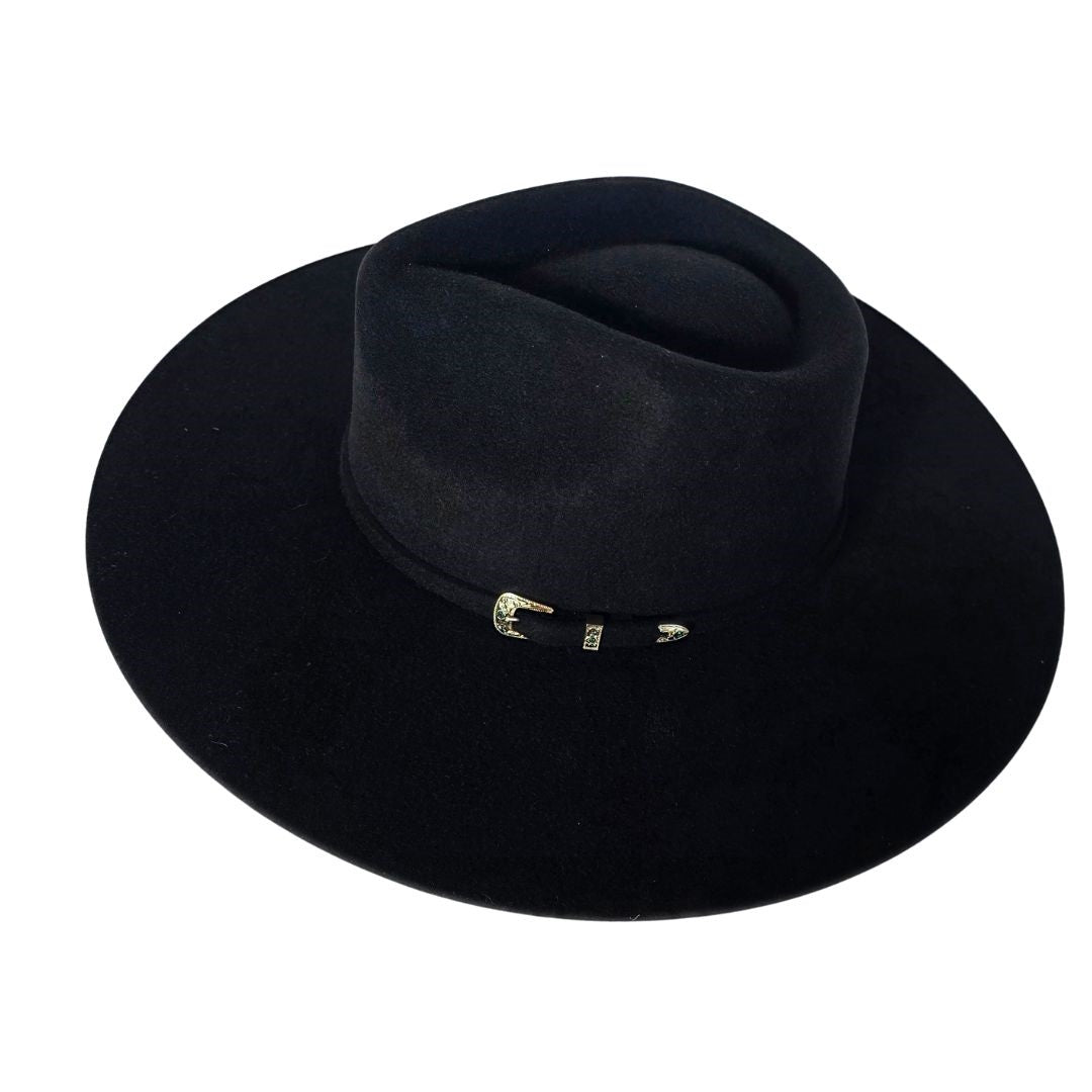 Birdie Rancher Crown Hat - Black