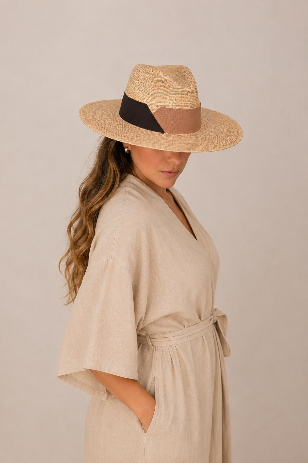 Cacia Straw Explorer Crown Hat