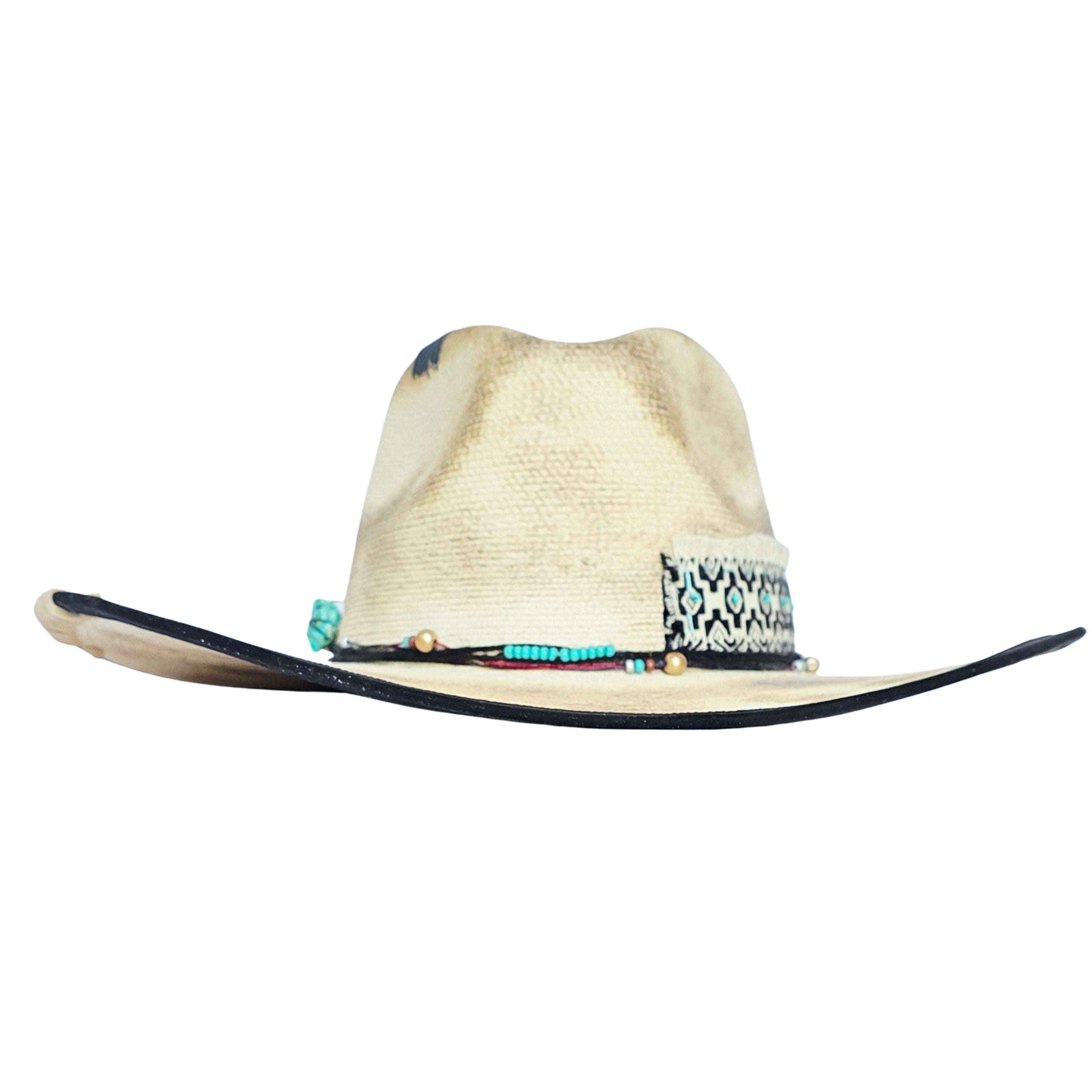 Callista Straw Western Crown Hat