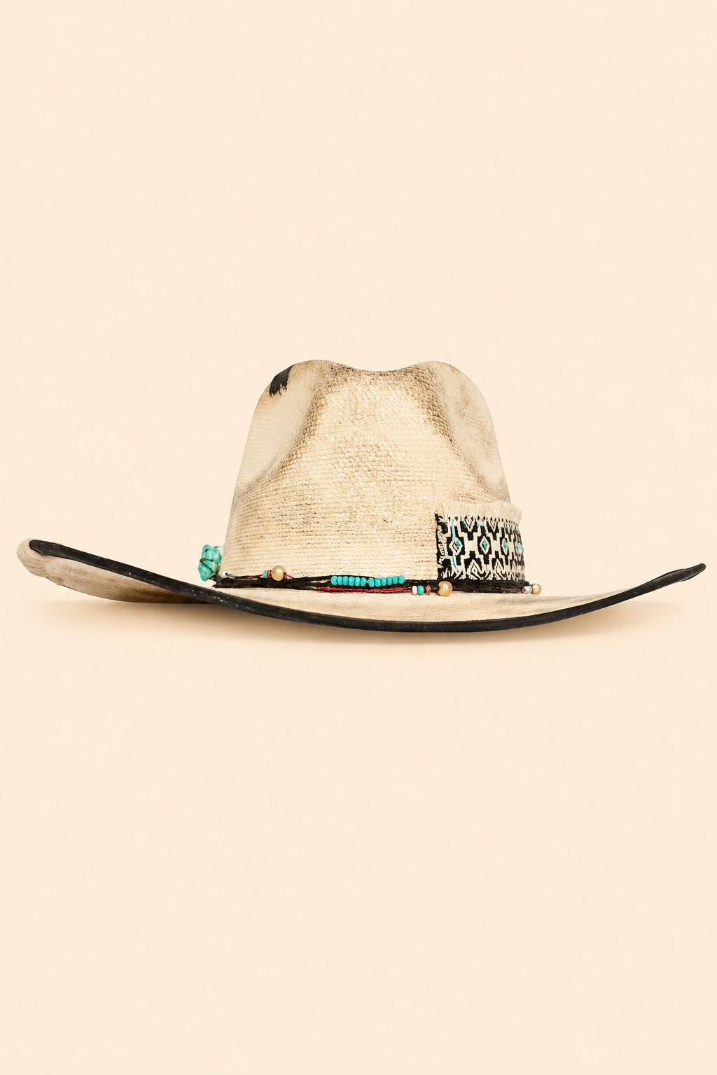 Callista Straw Western Crown Hat