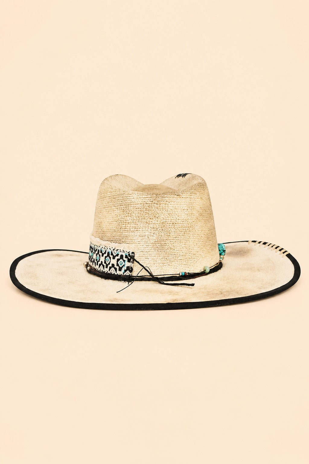Callista Straw Western Crown Hat