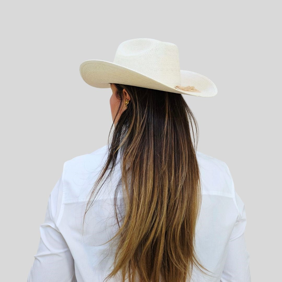 Chiara Straw Cowboy Crown Hat