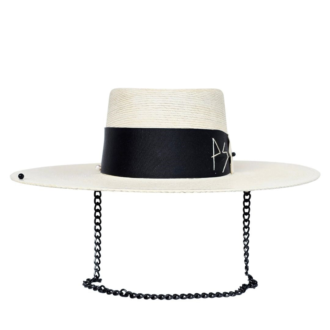Danica Straw Telescope Crown Hat