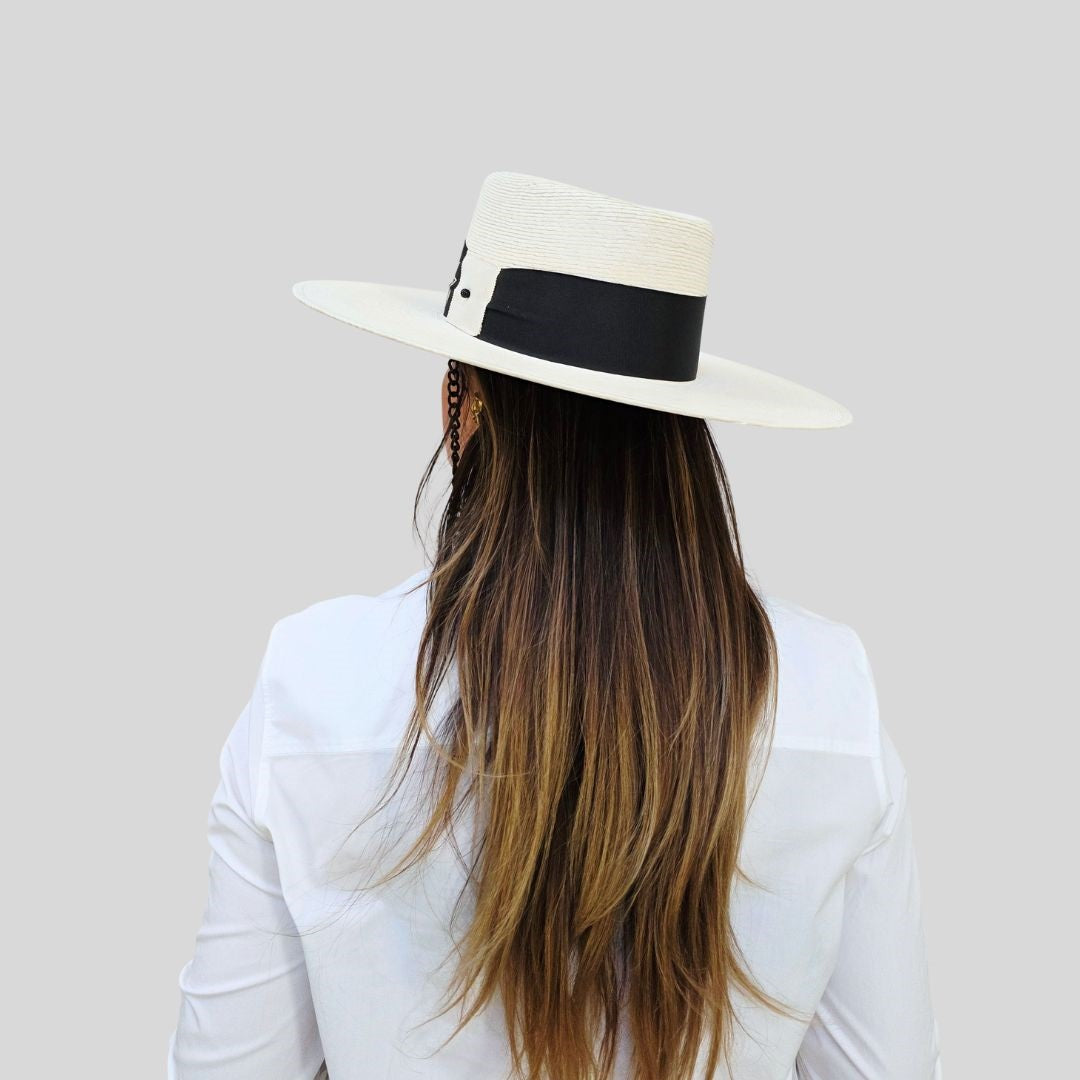 Danica Straw Telescope Crown Hat